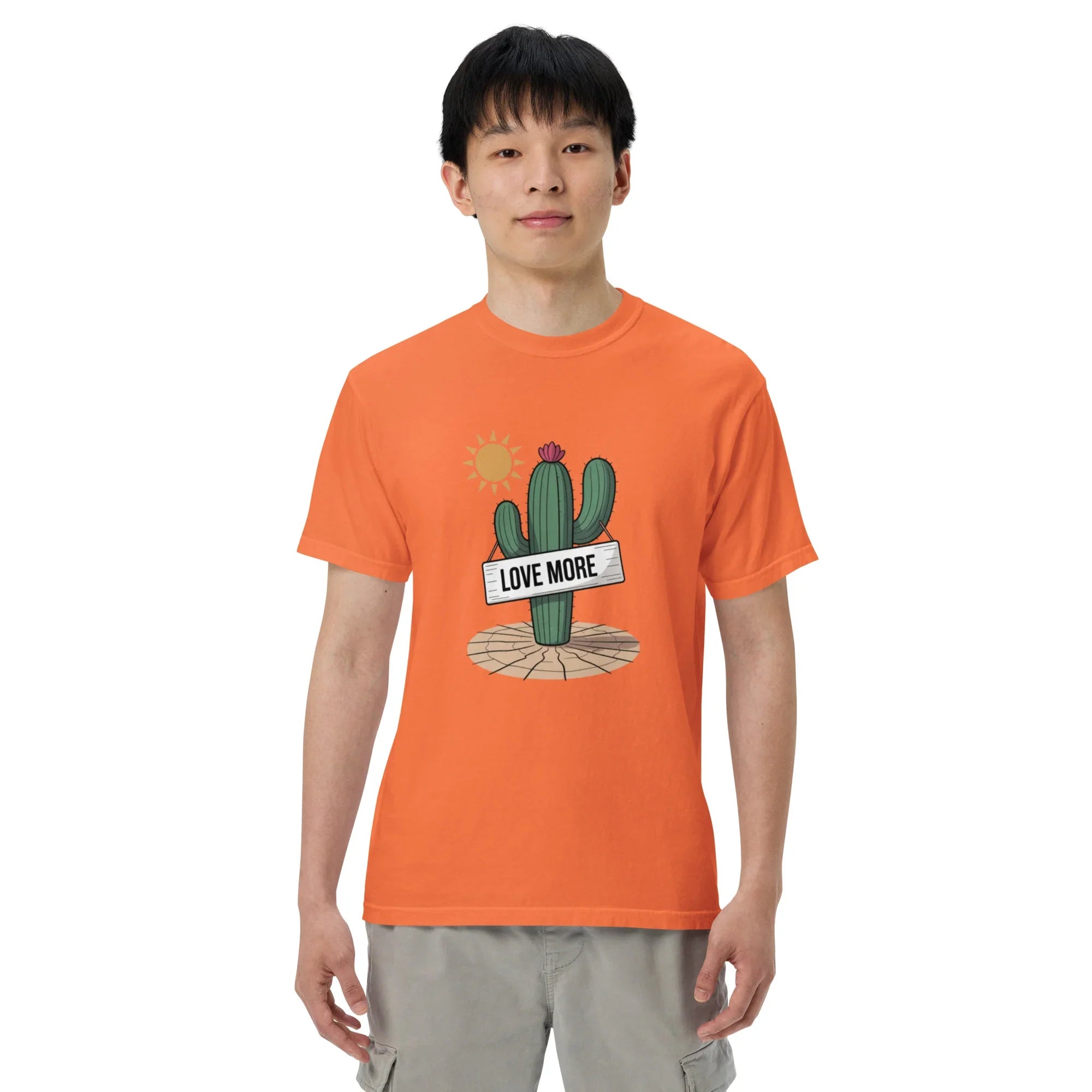 Love More Cactus Tee – Desert Signboard Illustration Tee - RaZits