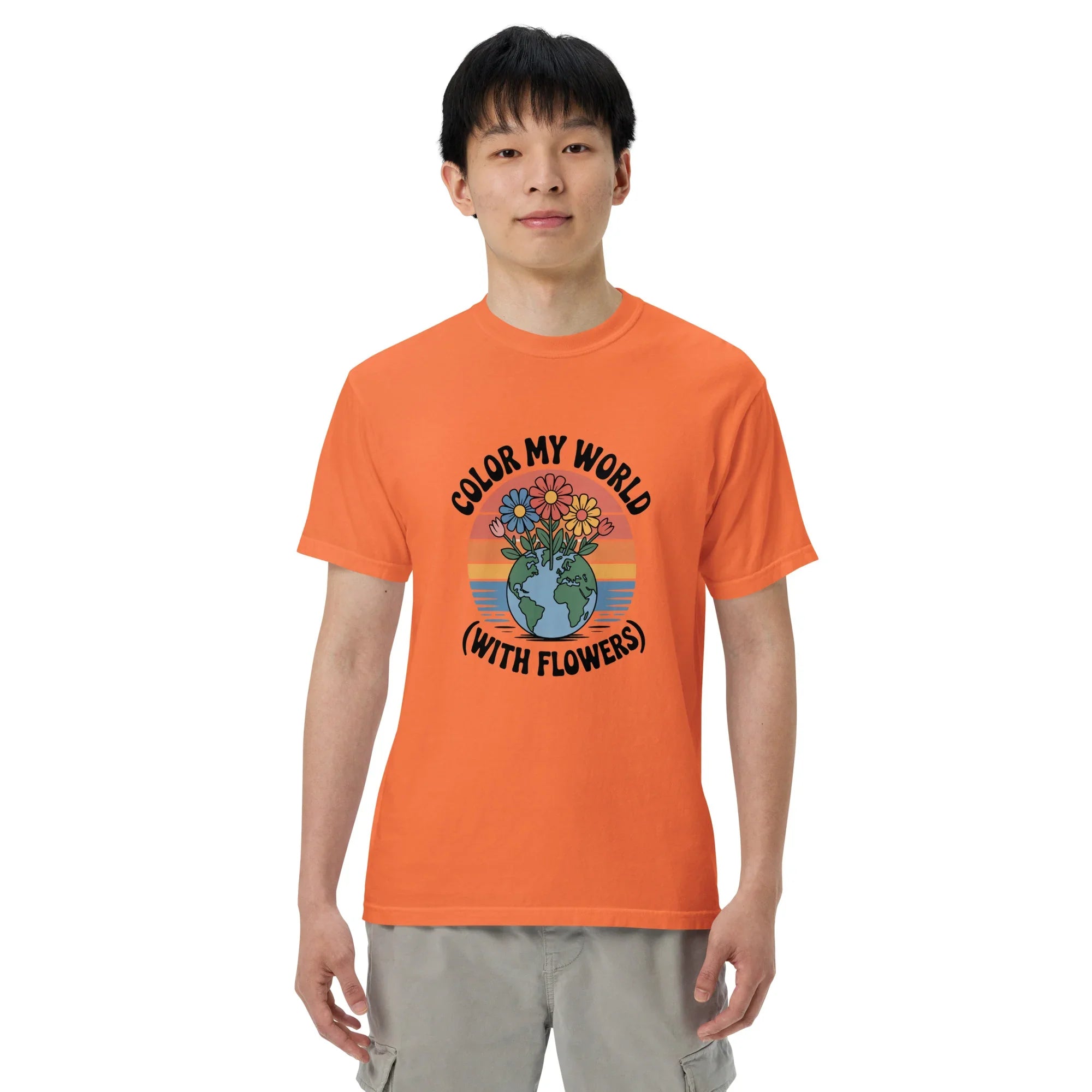 Color My World With Flowers Tee – Earth & Bloom Graphic - RaZits