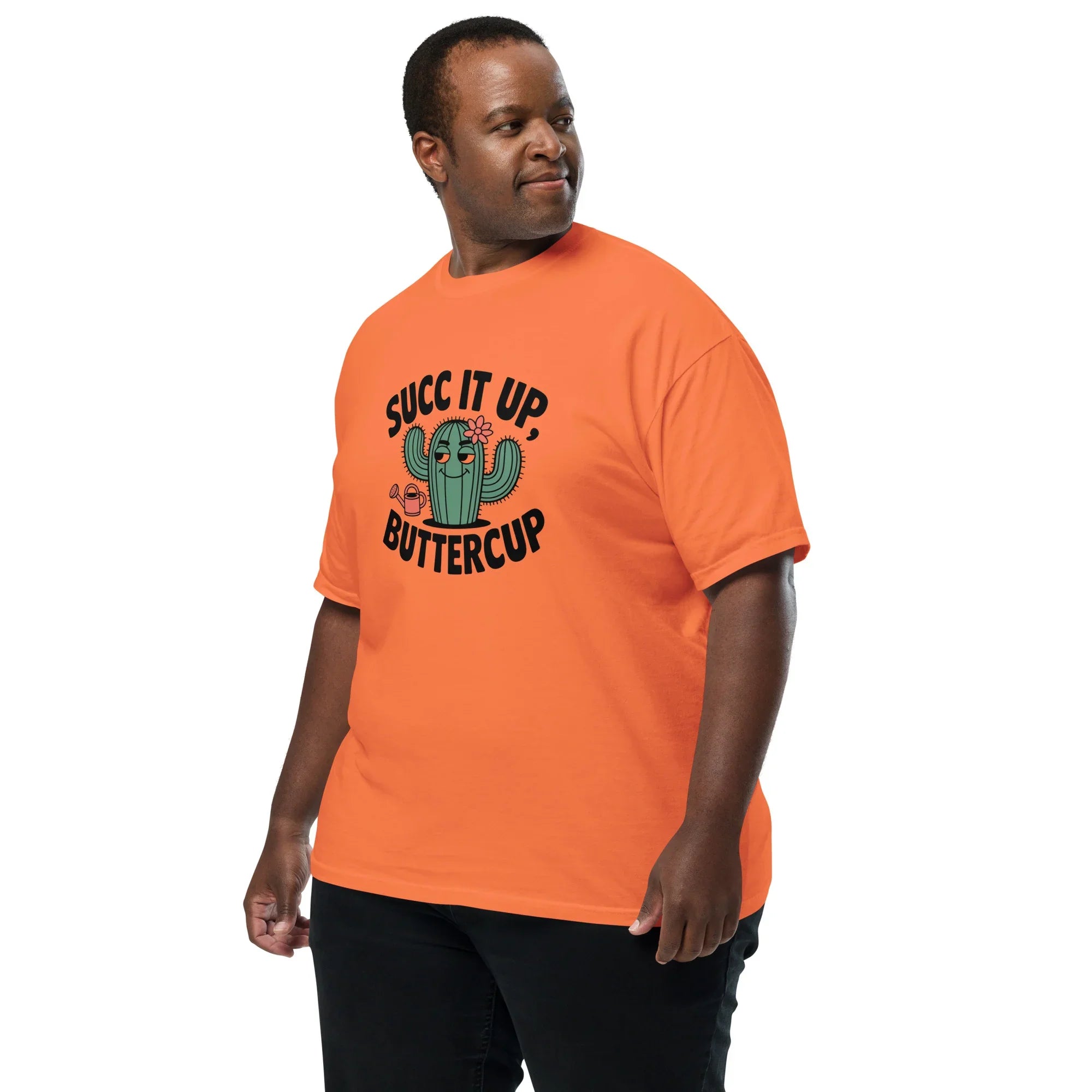 Succ It Up Buttercup Tee – Cool Cactus with Watering Can - RaZits