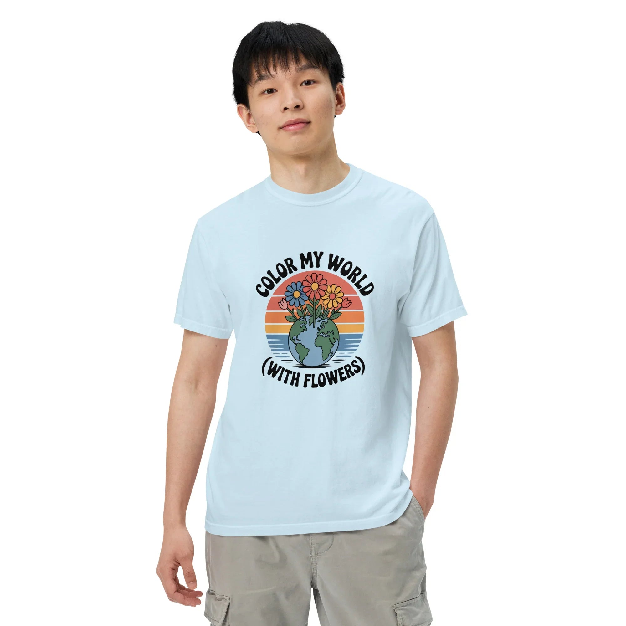 Color My World With Flowers Tee – Earth & Bloom Graphic - RaZits