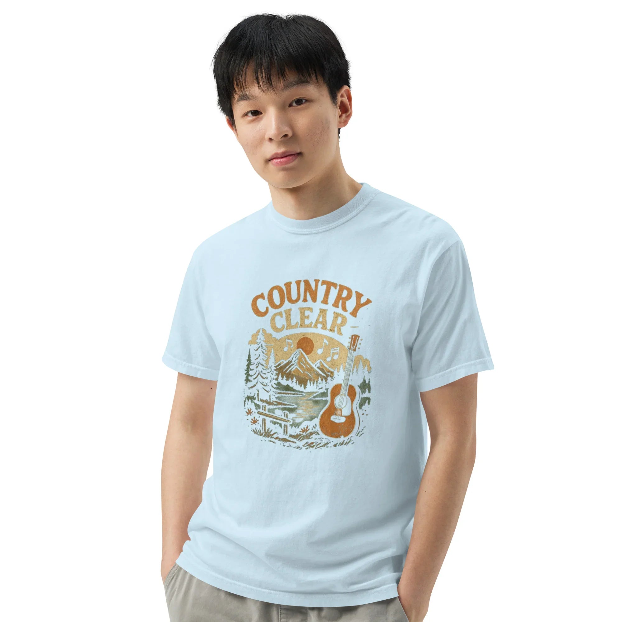 Country Clear Tee – Rustic Guitar Vibes - RaZits