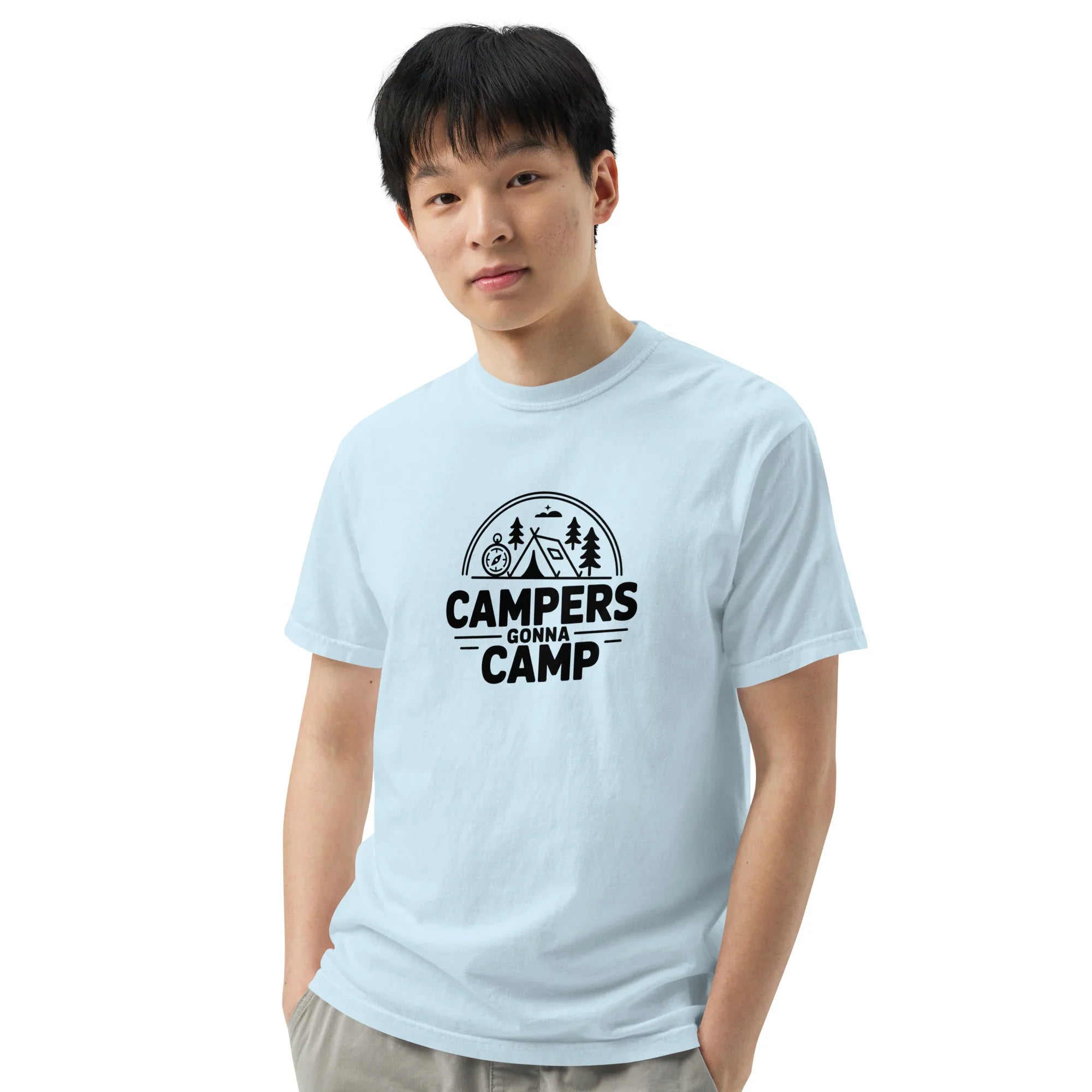 Campers Gonna Camp Tee – Bold Outdoors Graphic Shirt - RaZits