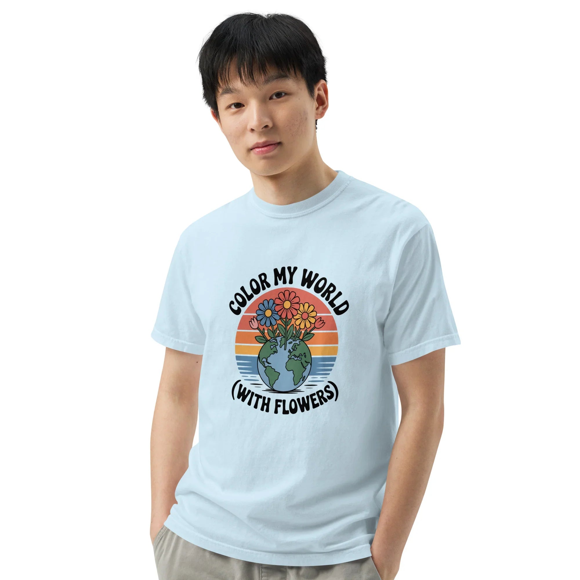 Color My World With Flowers Tee – Earth & Bloom Graphic - RaZits