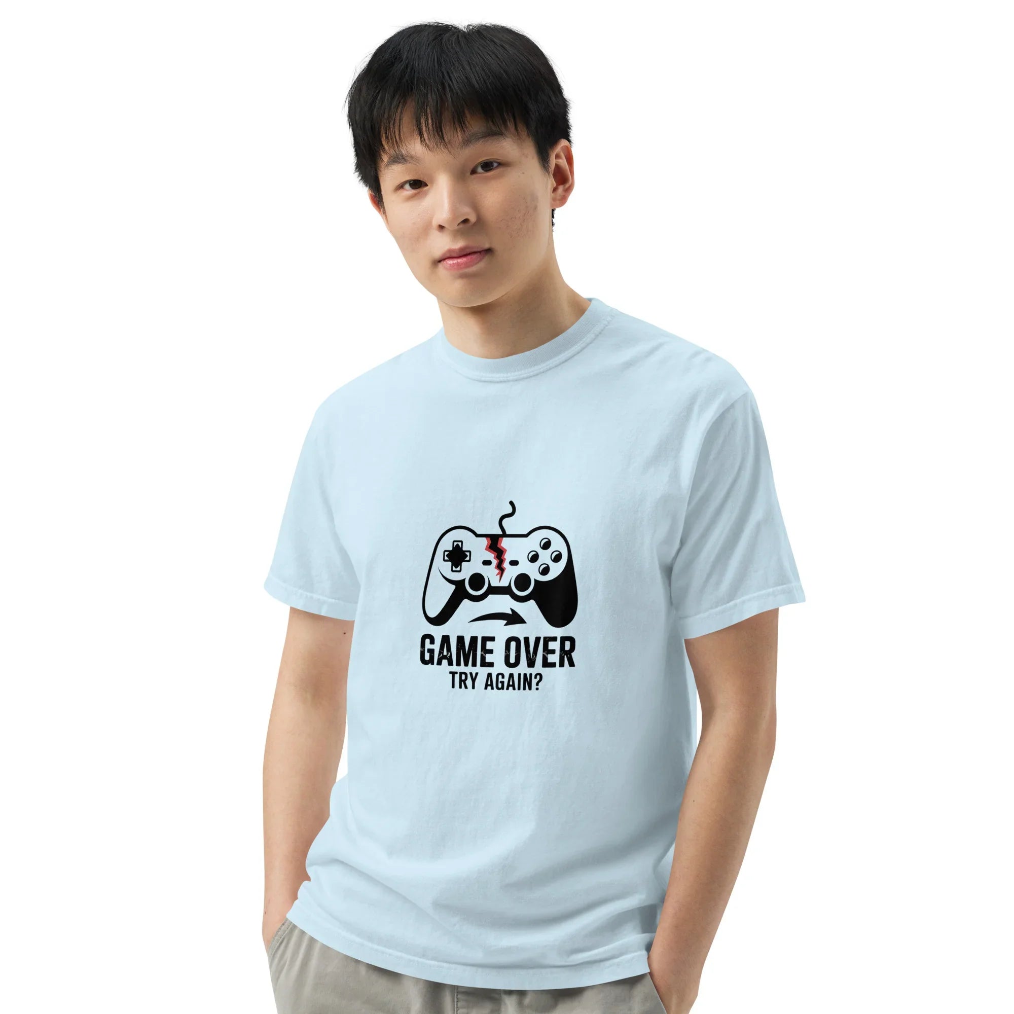 Game Over Try Again Shirt – Funny Gamer Retry Tee - RaZits