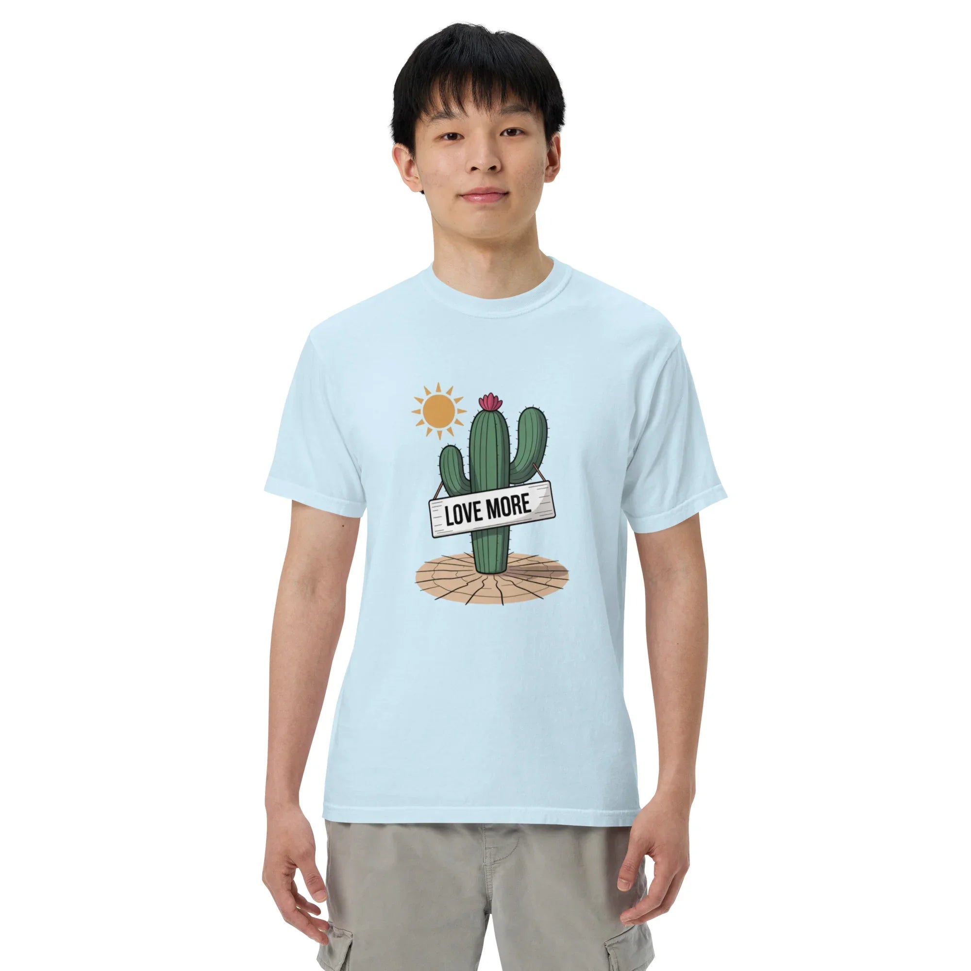 Love More Cactus Tee – Desert Signboard Illustration Tee - RaZits