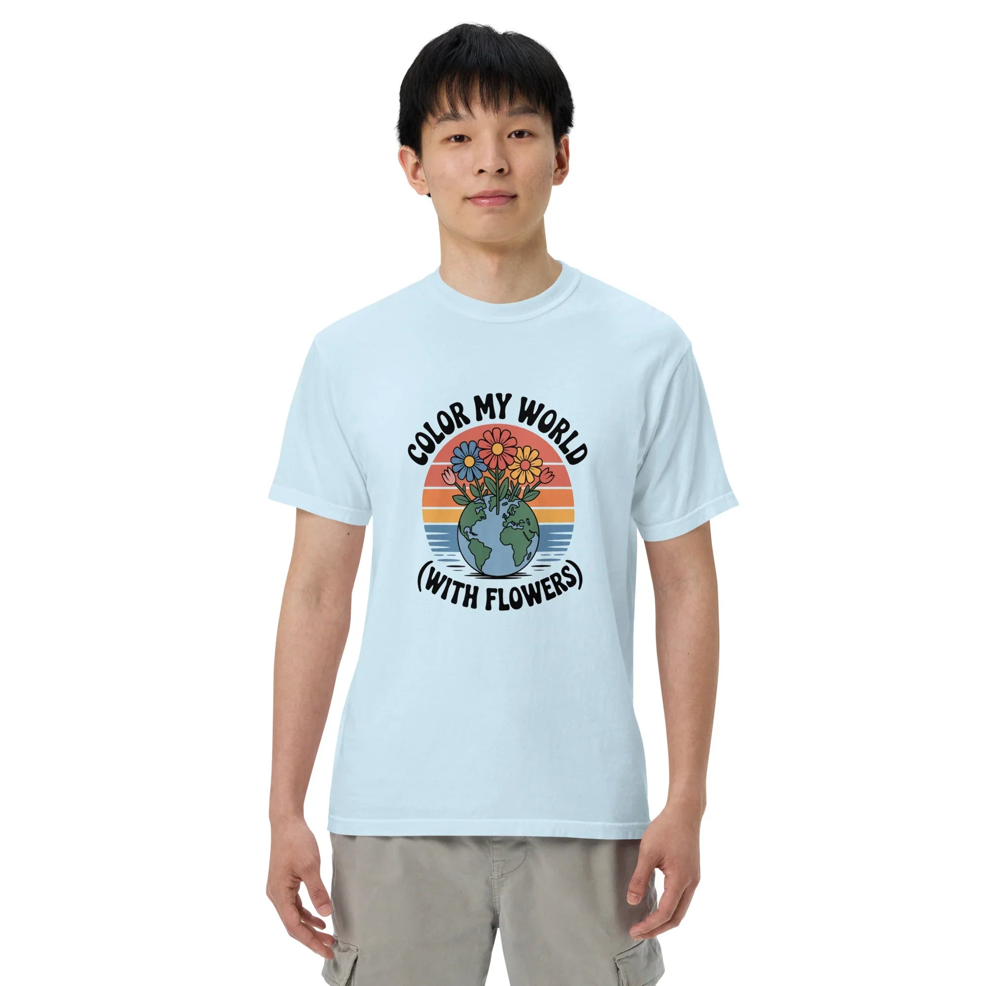 Color My World With Flowers Tee – Earth & Bloom Graphic - RaZits