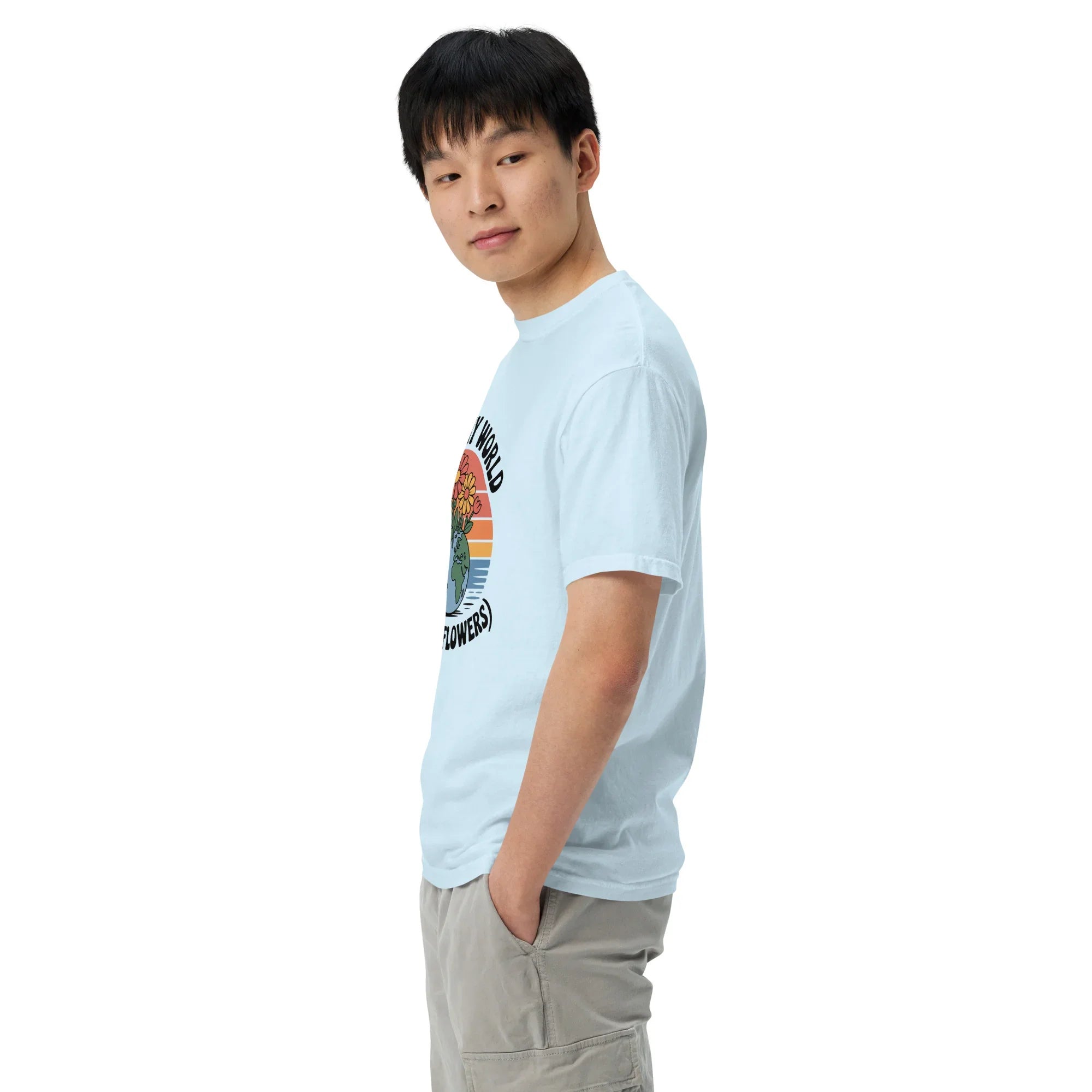 Color My World With Flowers Tee – Earth & Bloom Graphic - RaZits