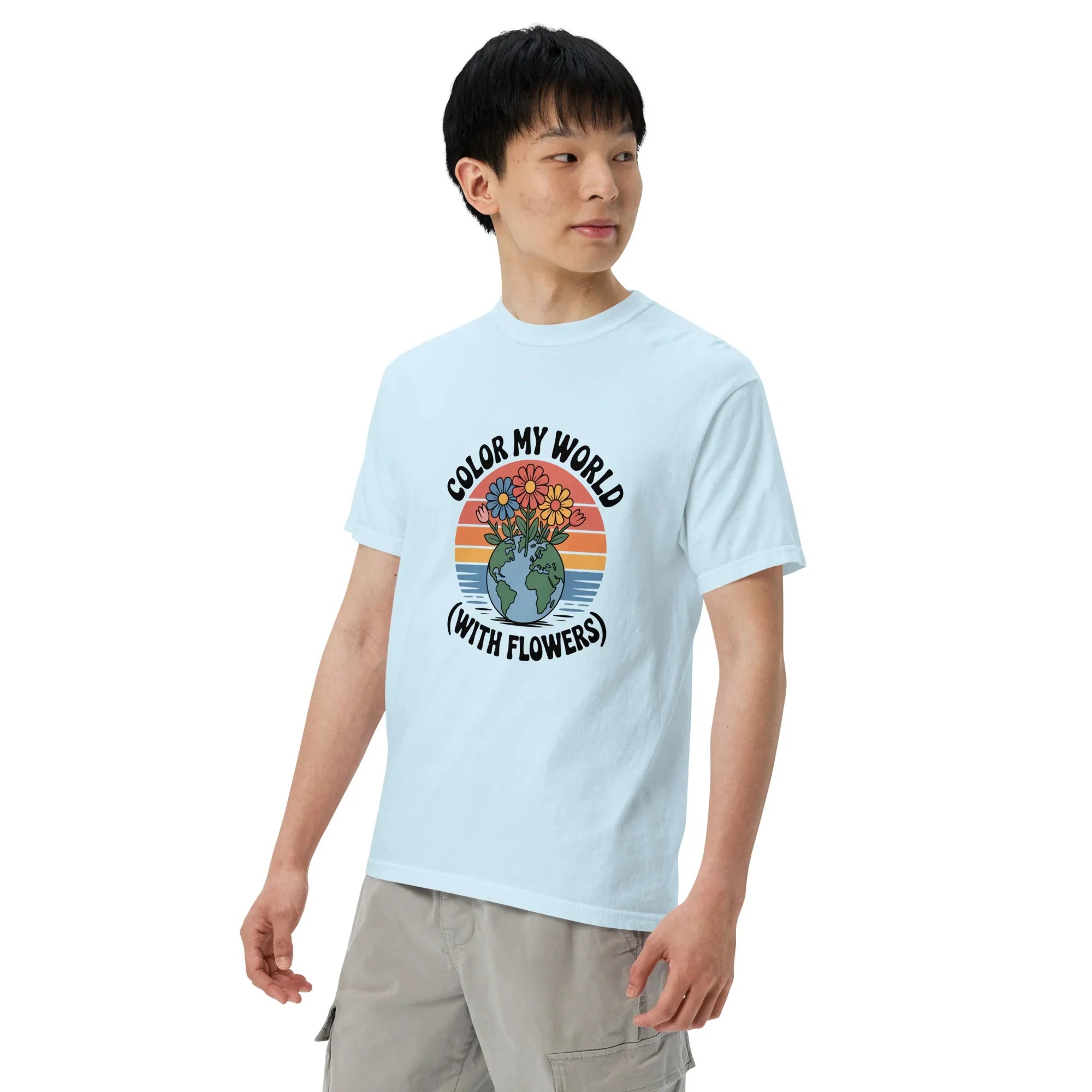 Color My World With Flowers Tee – Earth & Bloom Graphic - RaZits