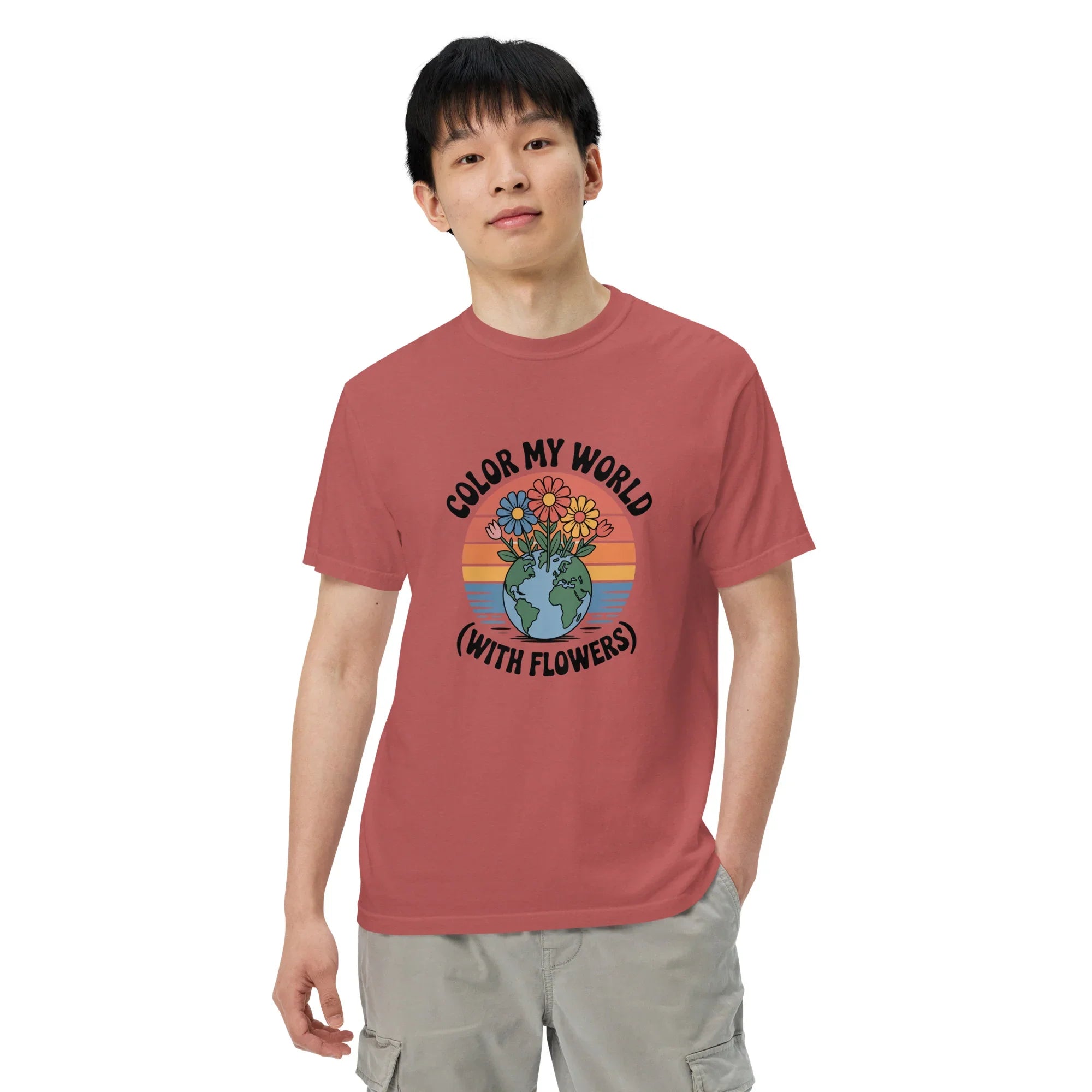 Color My World With Flowers Tee – Earth & Bloom Graphic - RaZits
