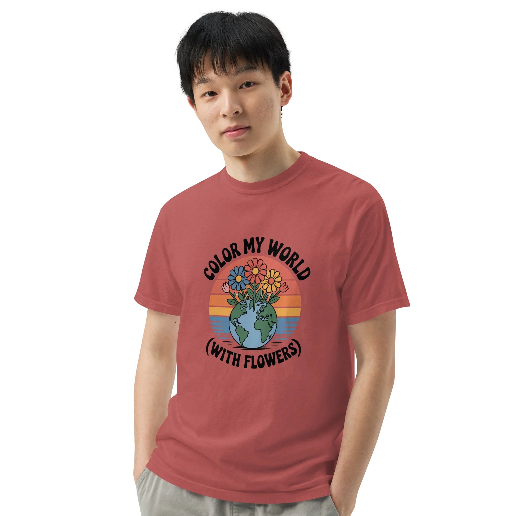 Color My World With Flowers Tee – Earth & Bloom Graphic - RaZits