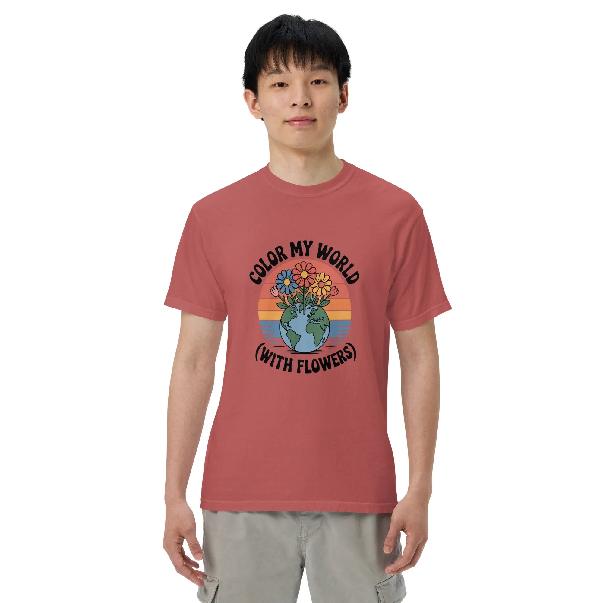 Color My World With Flowers Tee – Earth & Bloom Graphic - RaZits