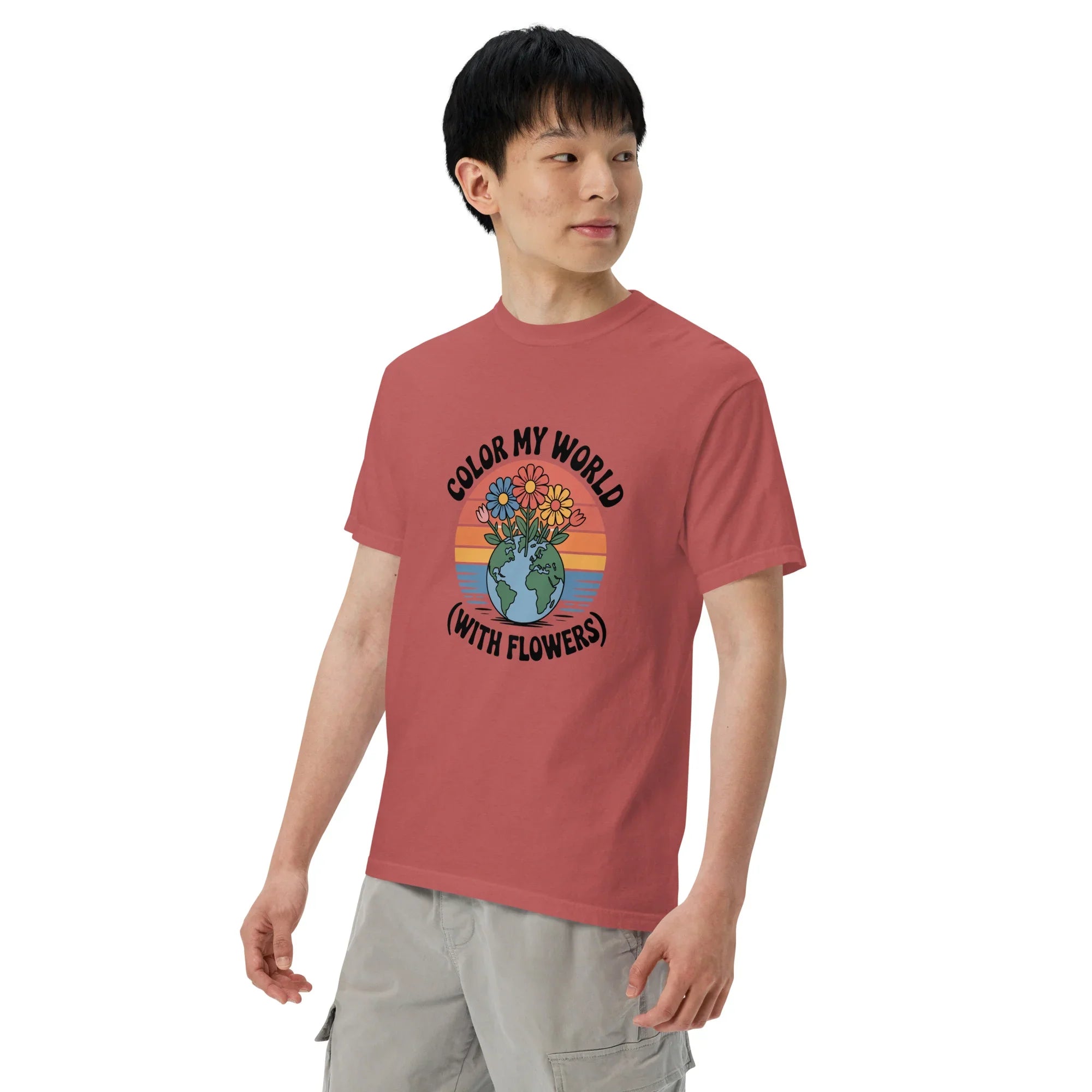 Color My World With Flowers Tee – Earth & Bloom Graphic - RaZits