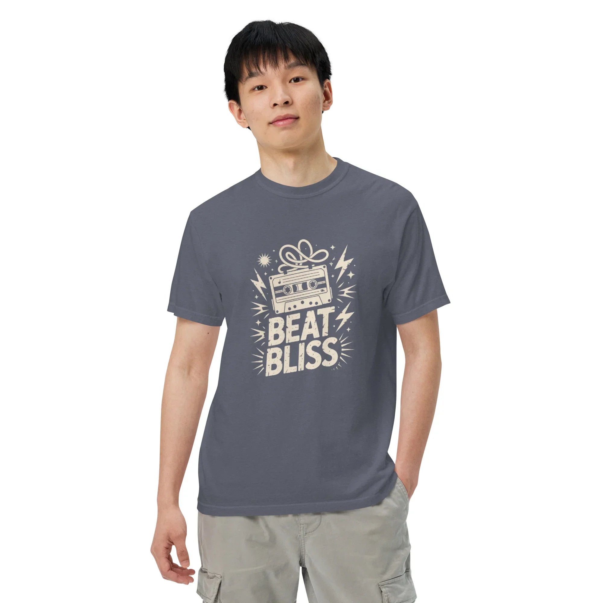 Beat Bliss Cassette Tape Heavyweight Tee - RaZits