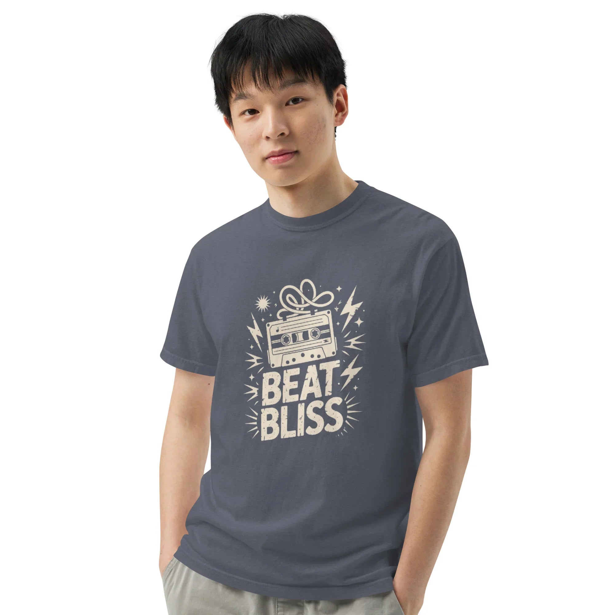 Beat Bliss Cassette Tape Heavyweight Tee - RaZits