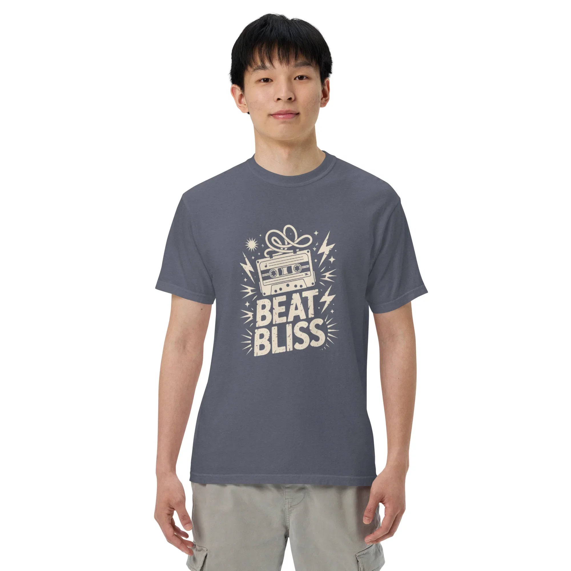 Beat Bliss Cassette Tape Heavyweight Tee - RaZits