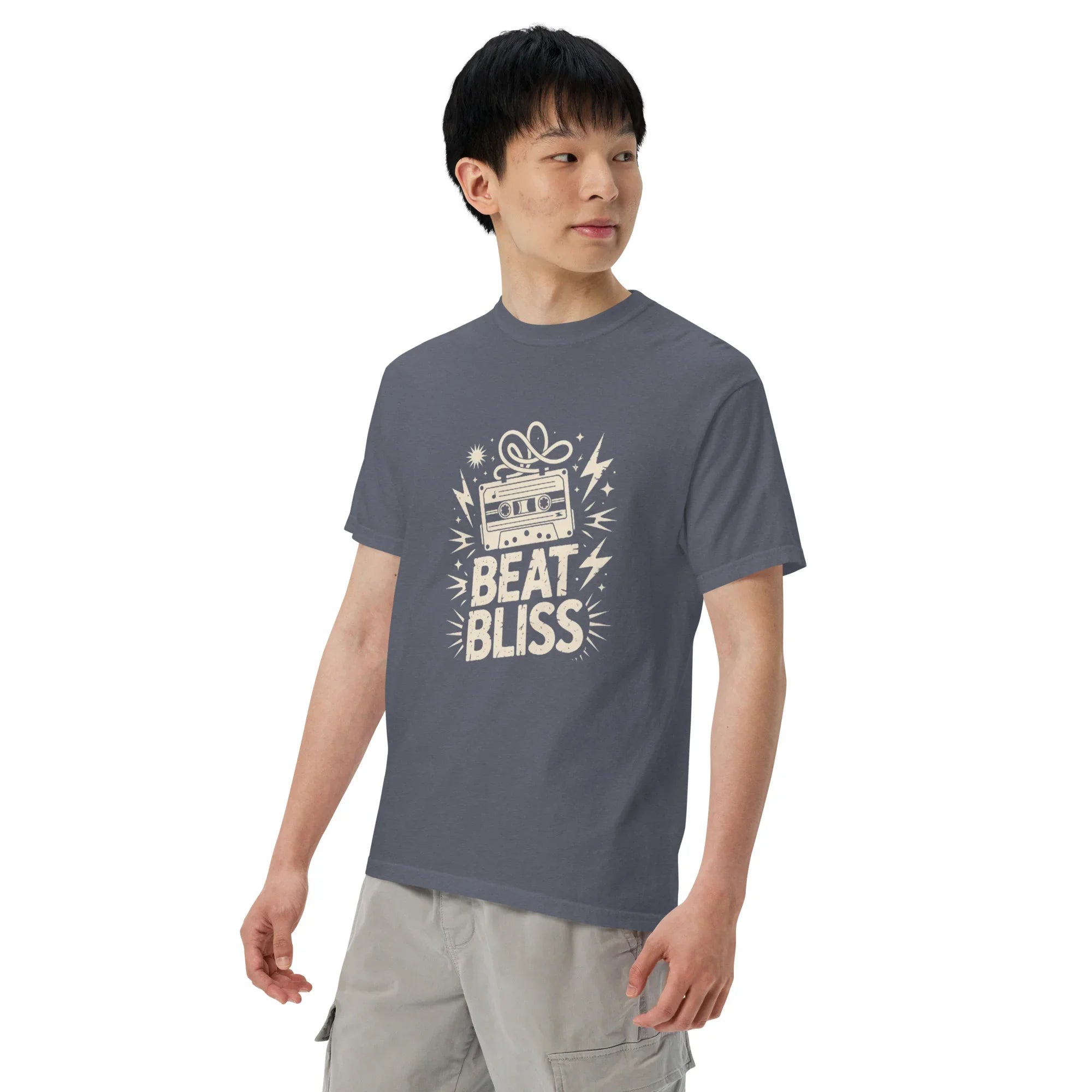 Beat Bliss Cassette Tape Heavyweight Tee - RaZits