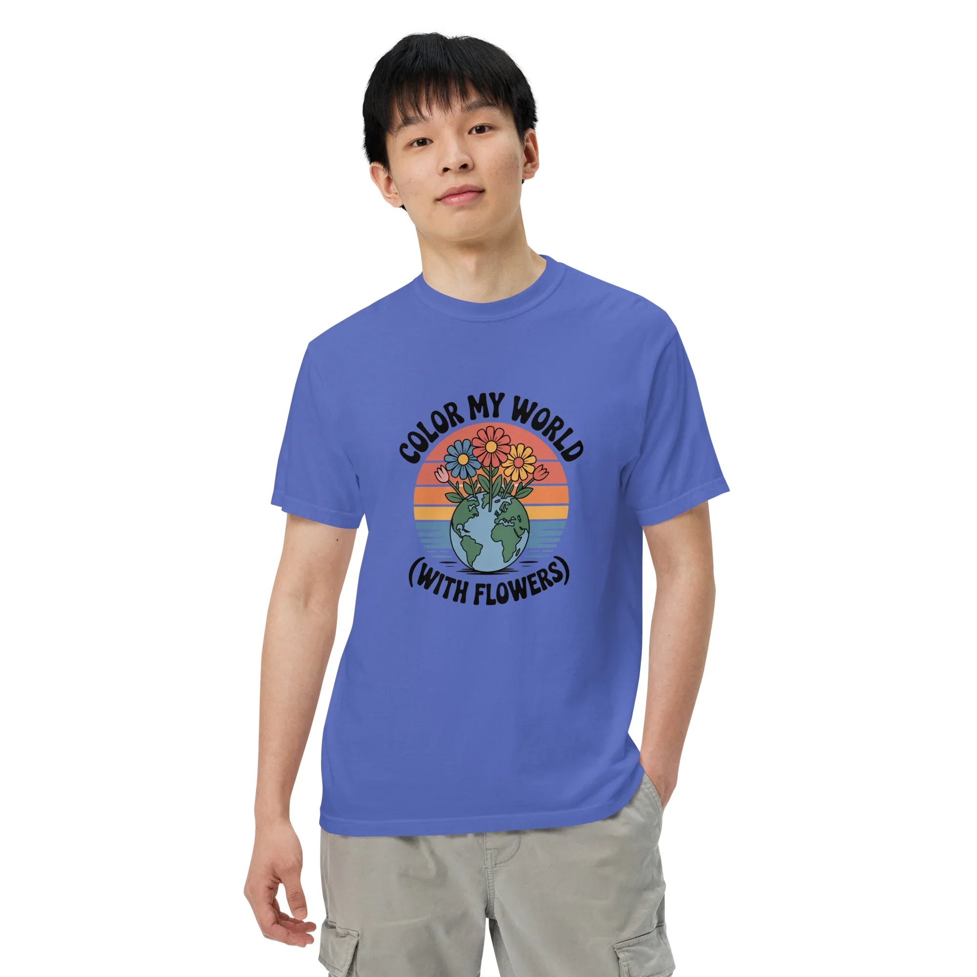 Color My World With Flowers Tee – Earth & Bloom Graphic - RaZits
