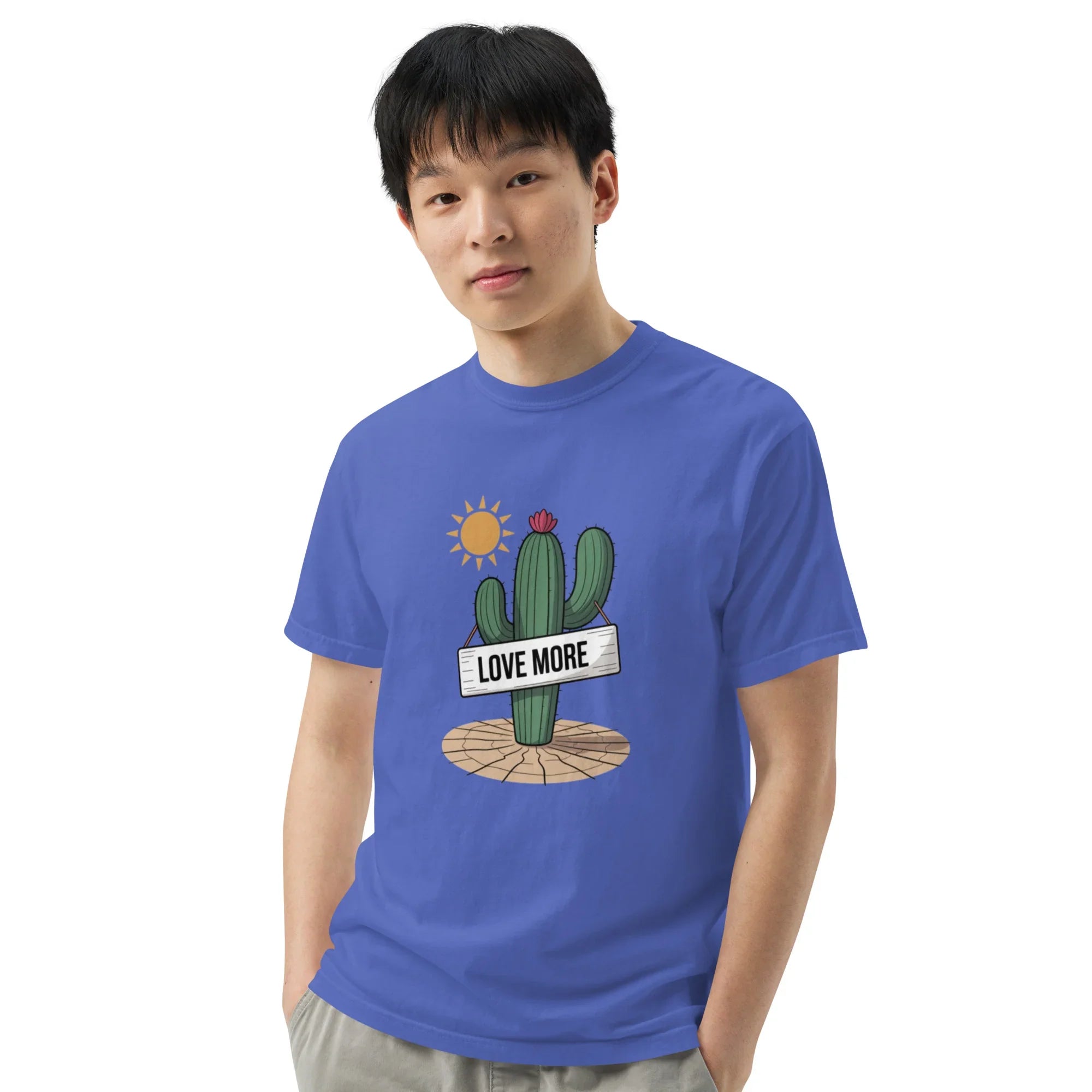 Love More Cactus Tee – Desert Signboard Illustration Tee - RaZits