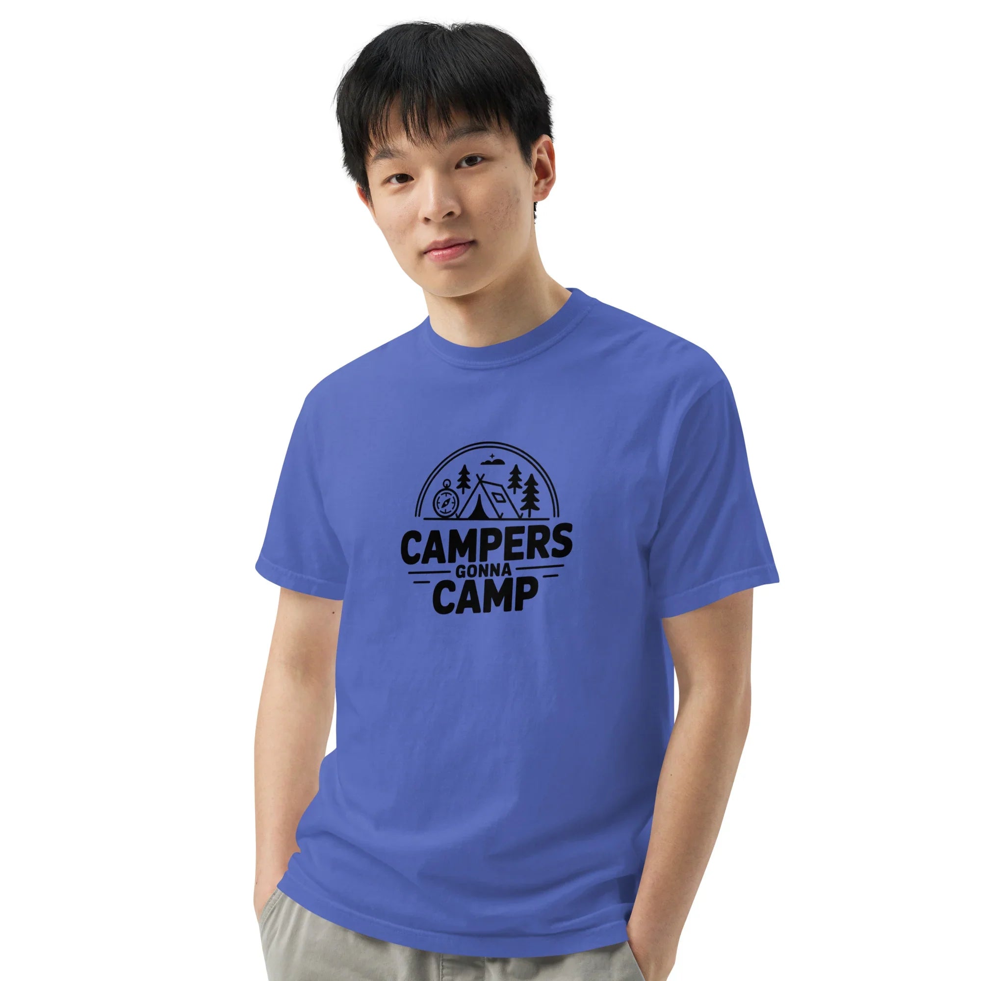 Campers Gonna Camp Tee – Bold Outdoors Graphic Shirt - RaZits
