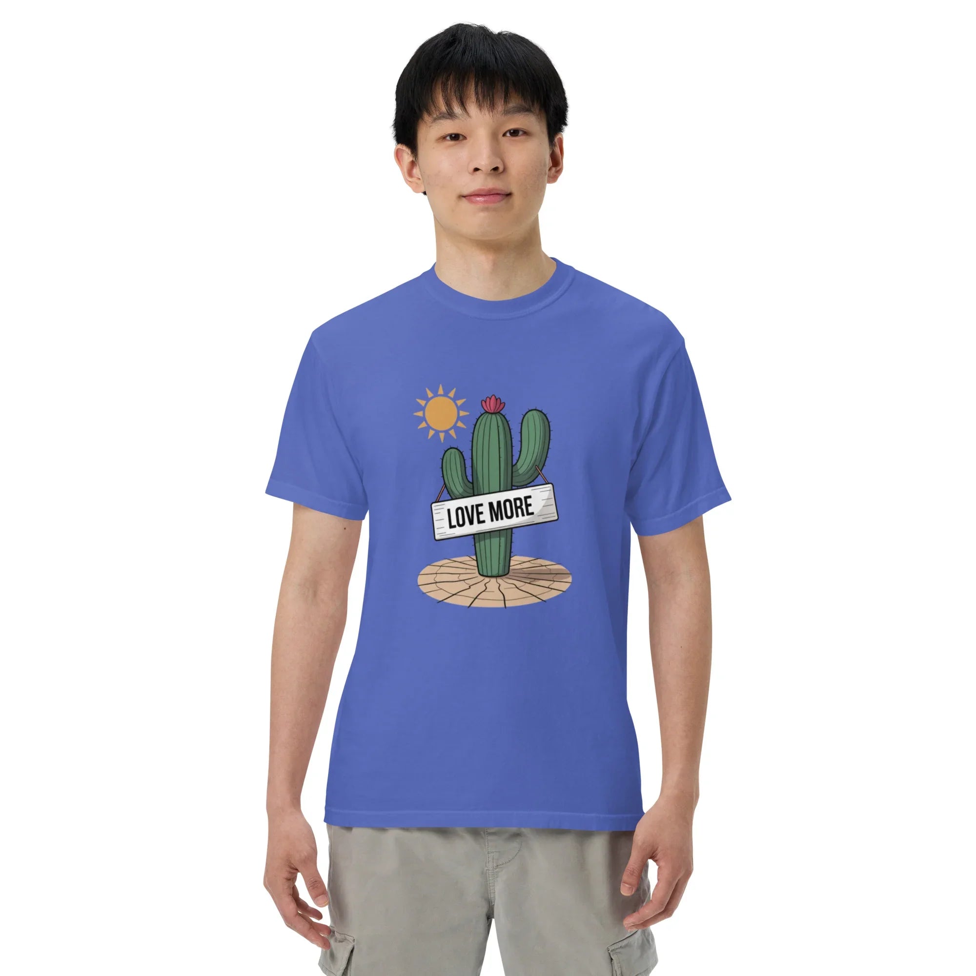 Love More Cactus Tee – Desert Signboard Illustration Tee - RaZits