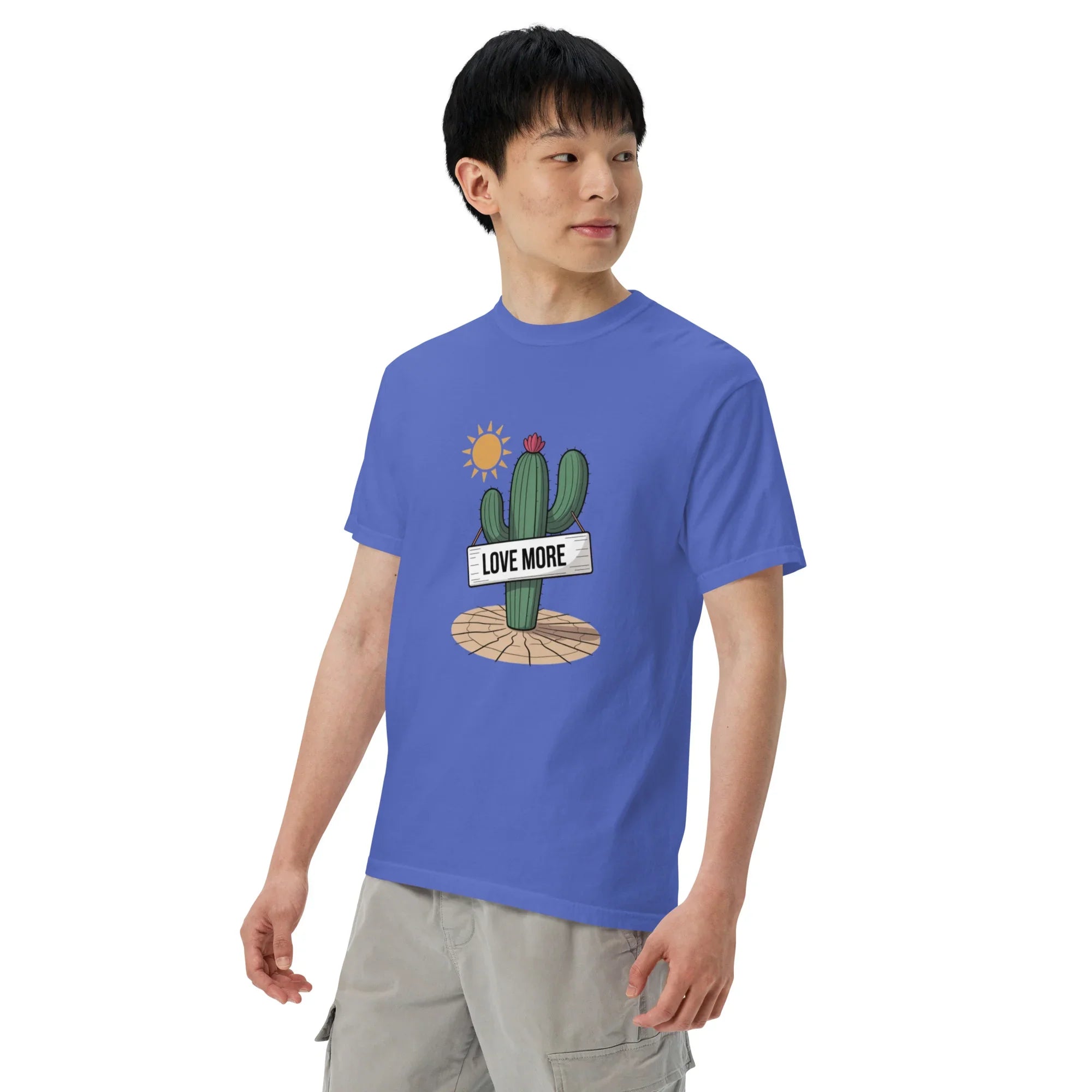 Love More Cactus Tee – Desert Signboard Illustration Tee - RaZits