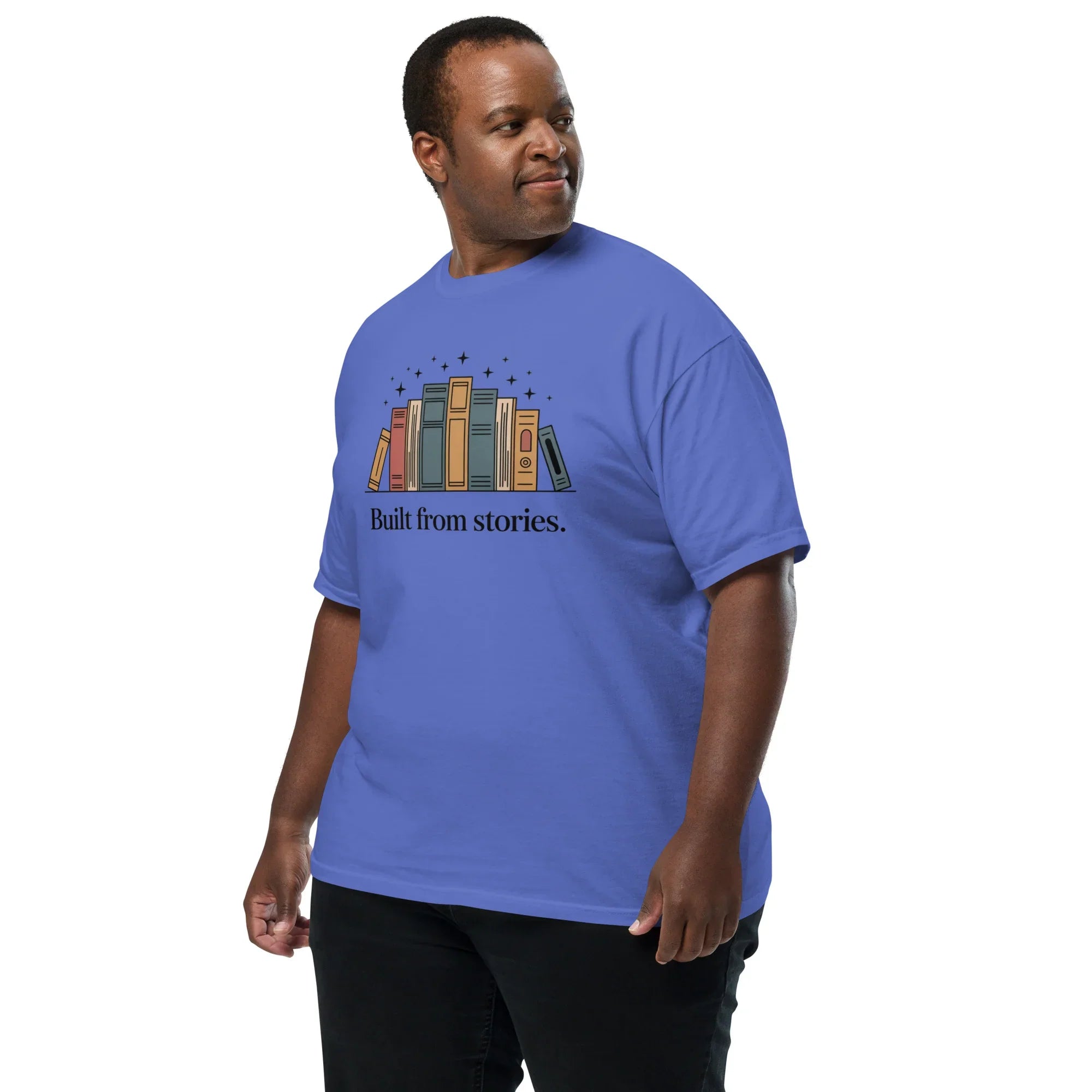 Built from Stories T-Shirt – Vintage Book Lover Tee - RaZits