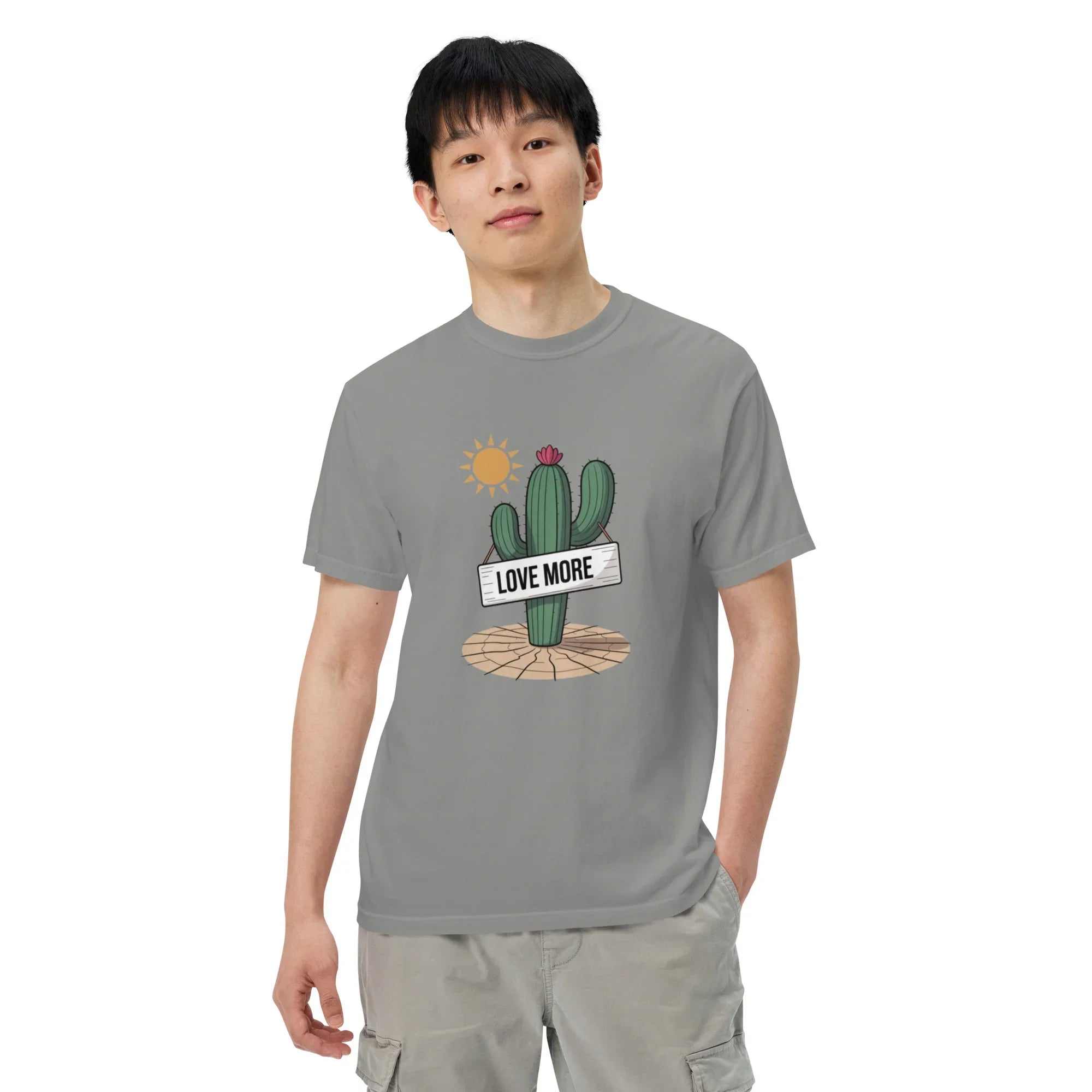 Love More Cactus Tee – Desert Signboard Illustration Tee - RaZits