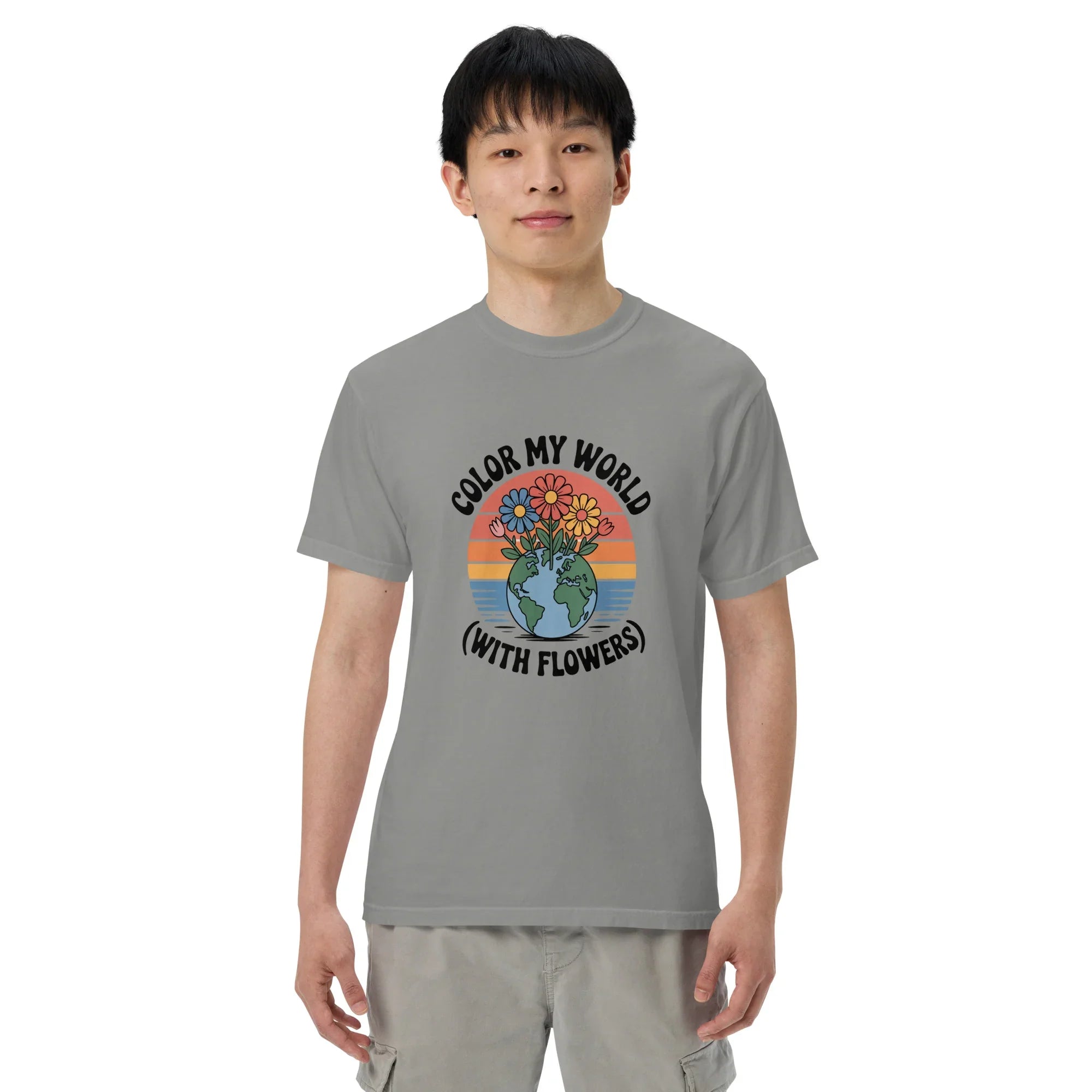 Color My World With Flowers Tee – Earth & Bloom Graphic - RaZits
