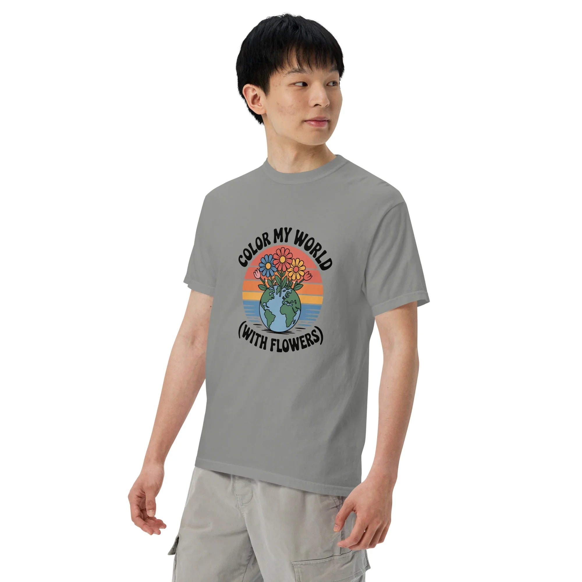 Color My World With Flowers Tee – Earth & Bloom Graphic - RaZits