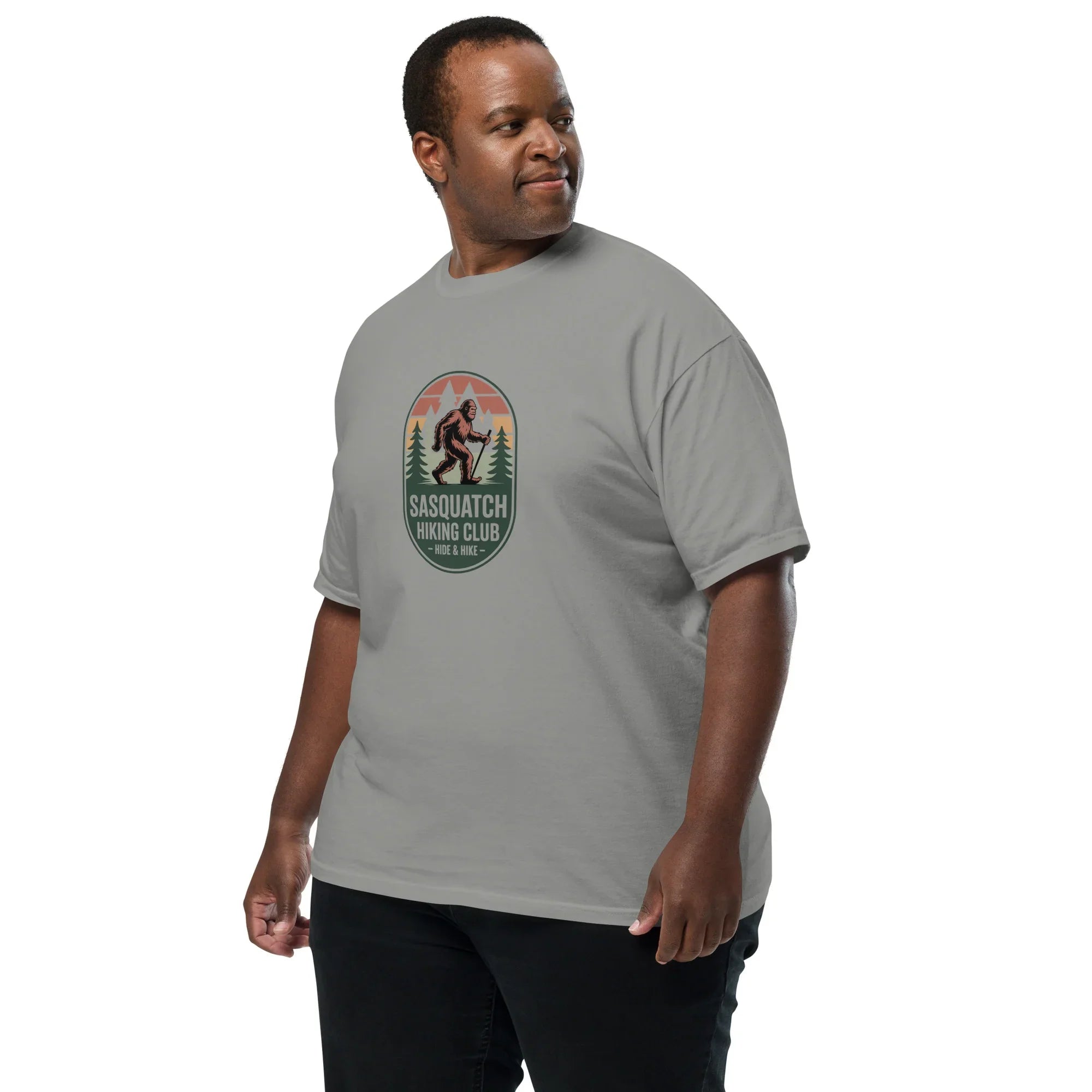 Sasquatch Hiking Club Tee – Hide & Hike Graphic Shirt - RaZits