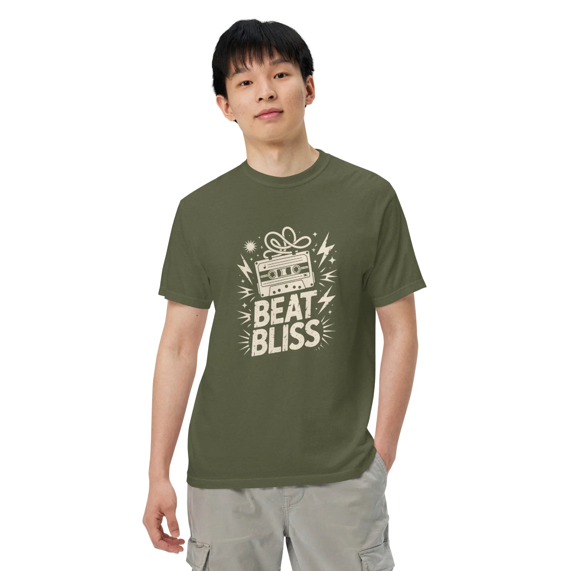 Beat Bliss Cassette Tape Heavyweight Tee - RaZits