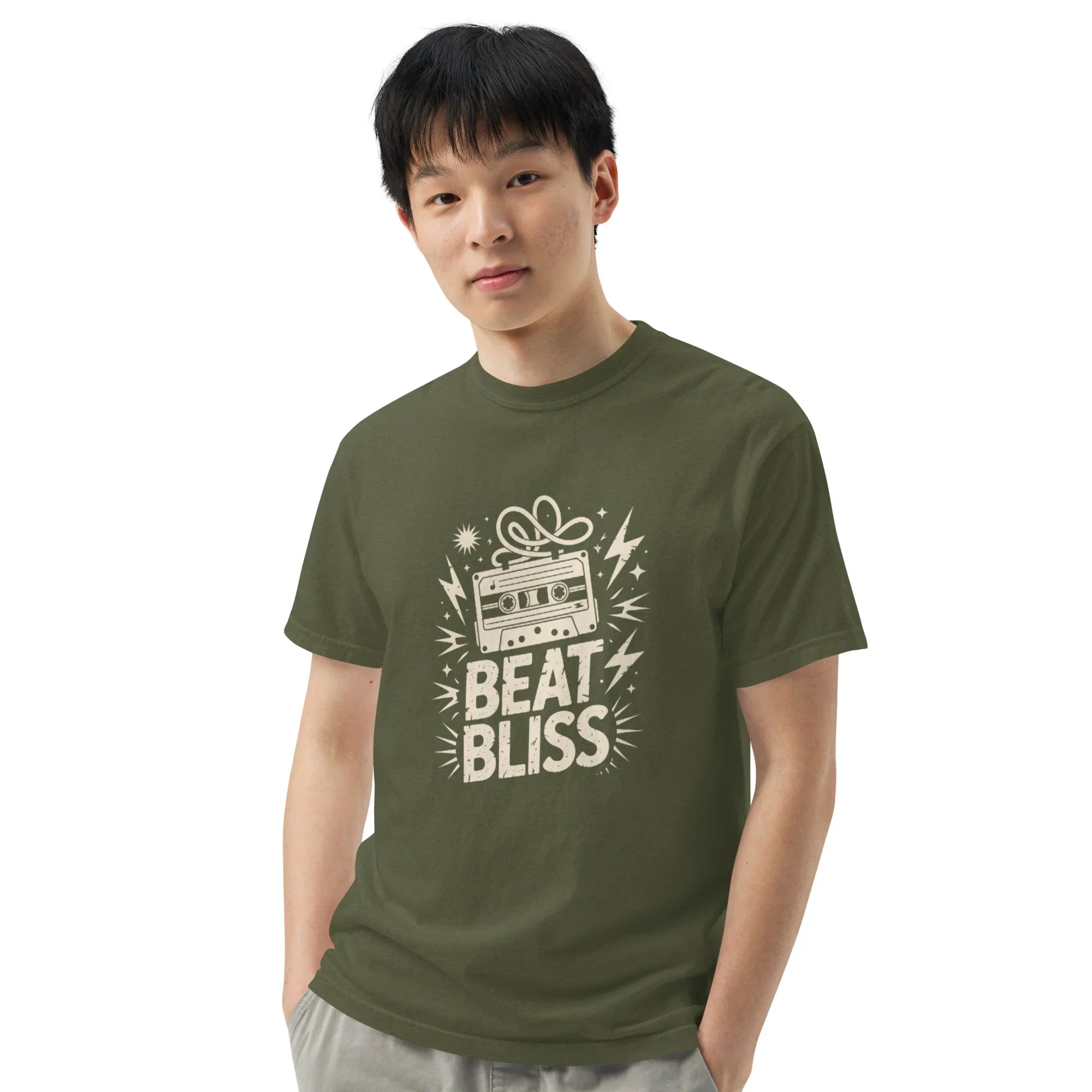 Beat Bliss Cassette Tape Heavyweight Tee - RaZits