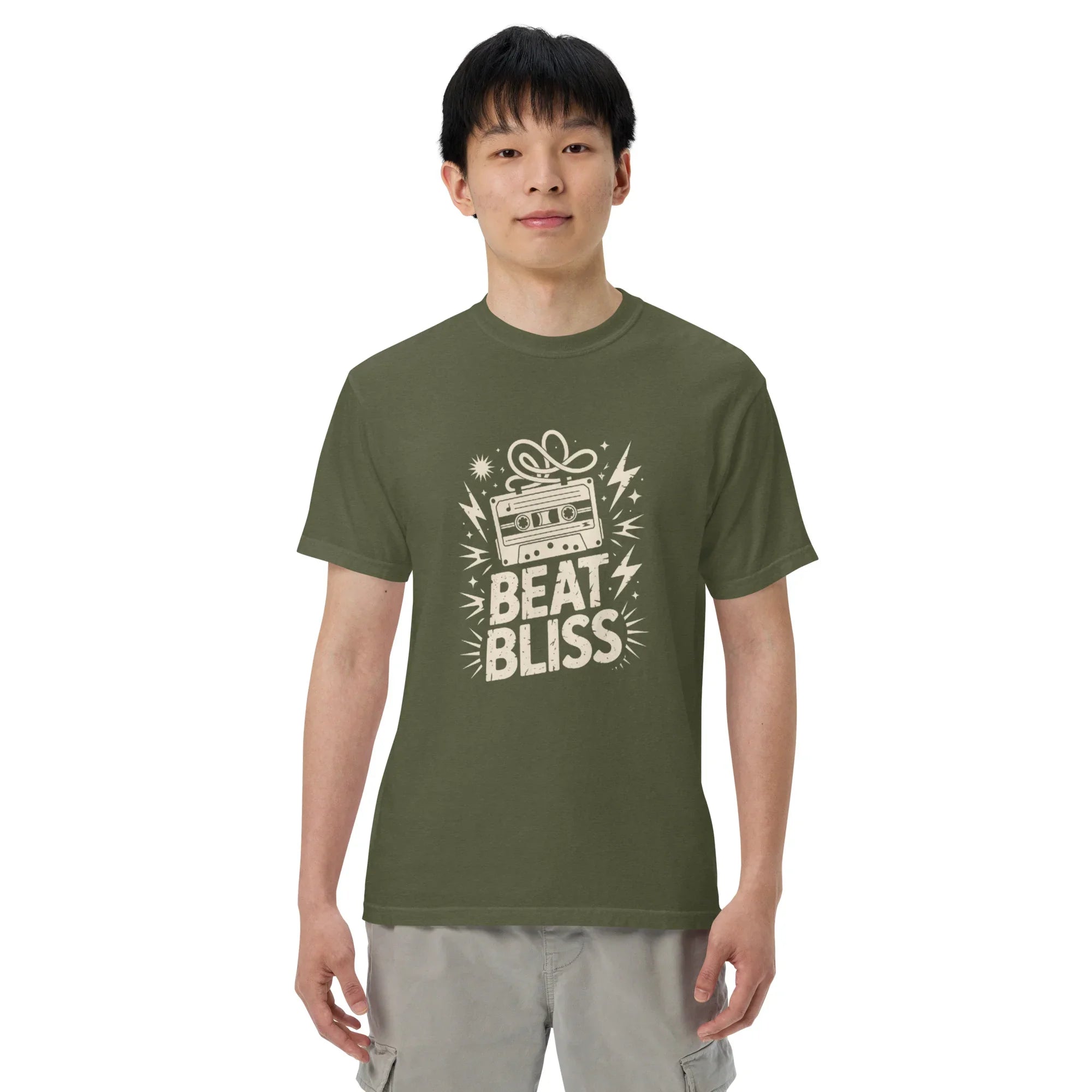 Beat Bliss Cassette Tape Heavyweight Tee - RaZits