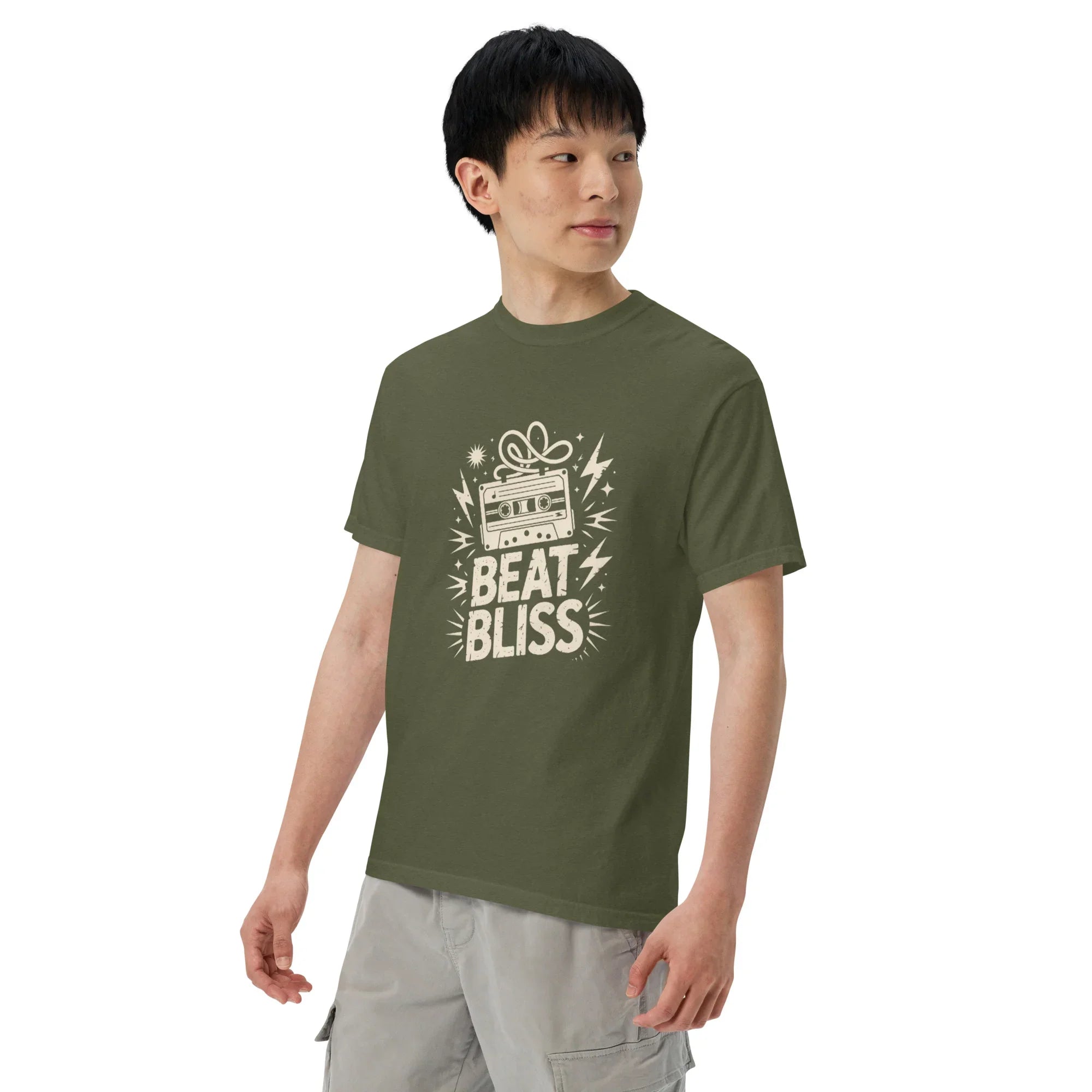 Beat Bliss Cassette Tape Heavyweight Tee - RaZits
