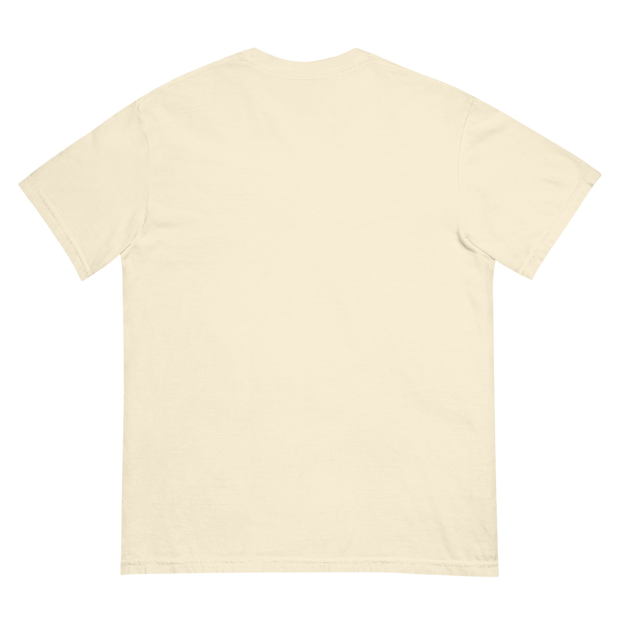 Ivory Name Dropping orion constellation tee laid flat, plain back
