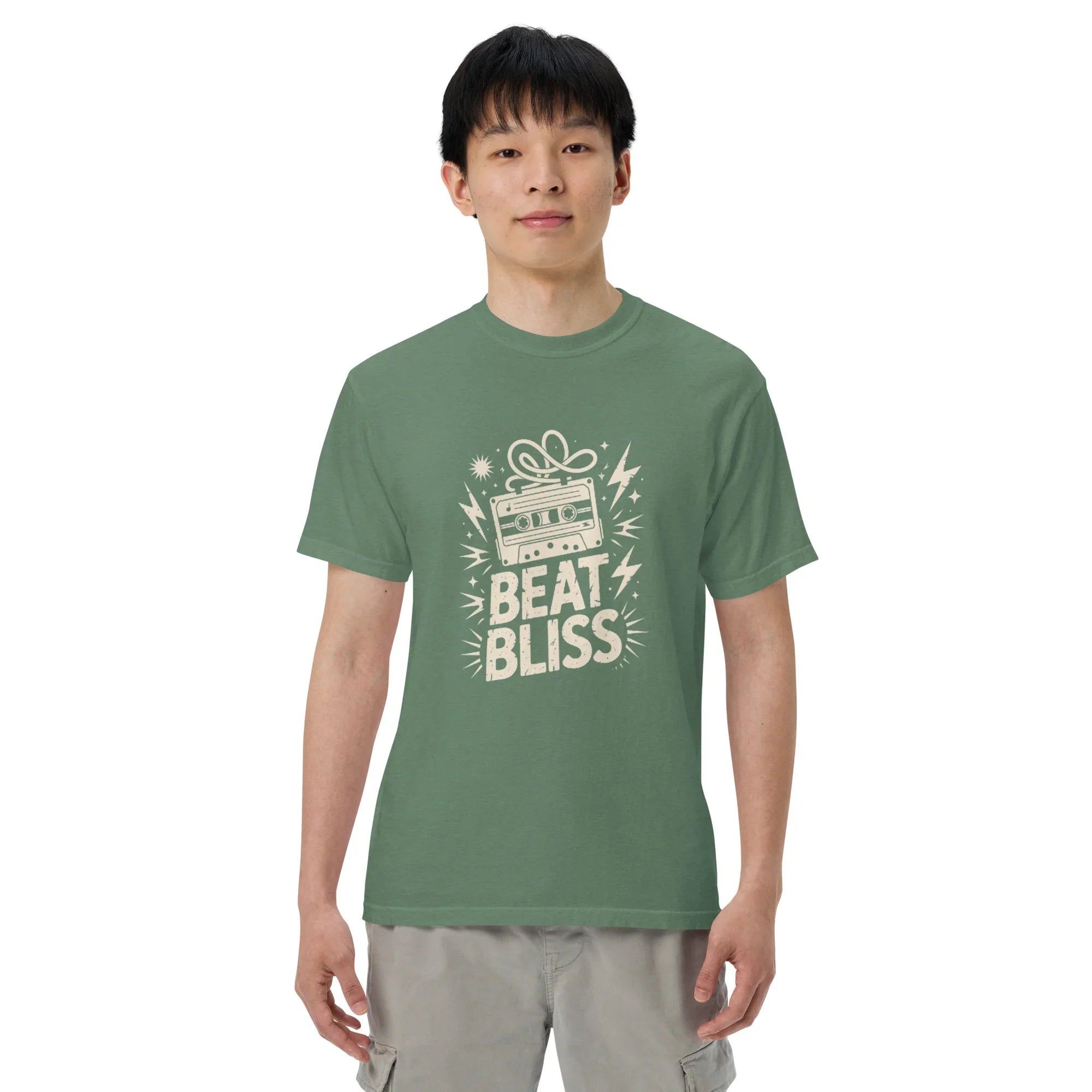 Beat Bliss Cassette Tape Heavyweight Tee - RaZits