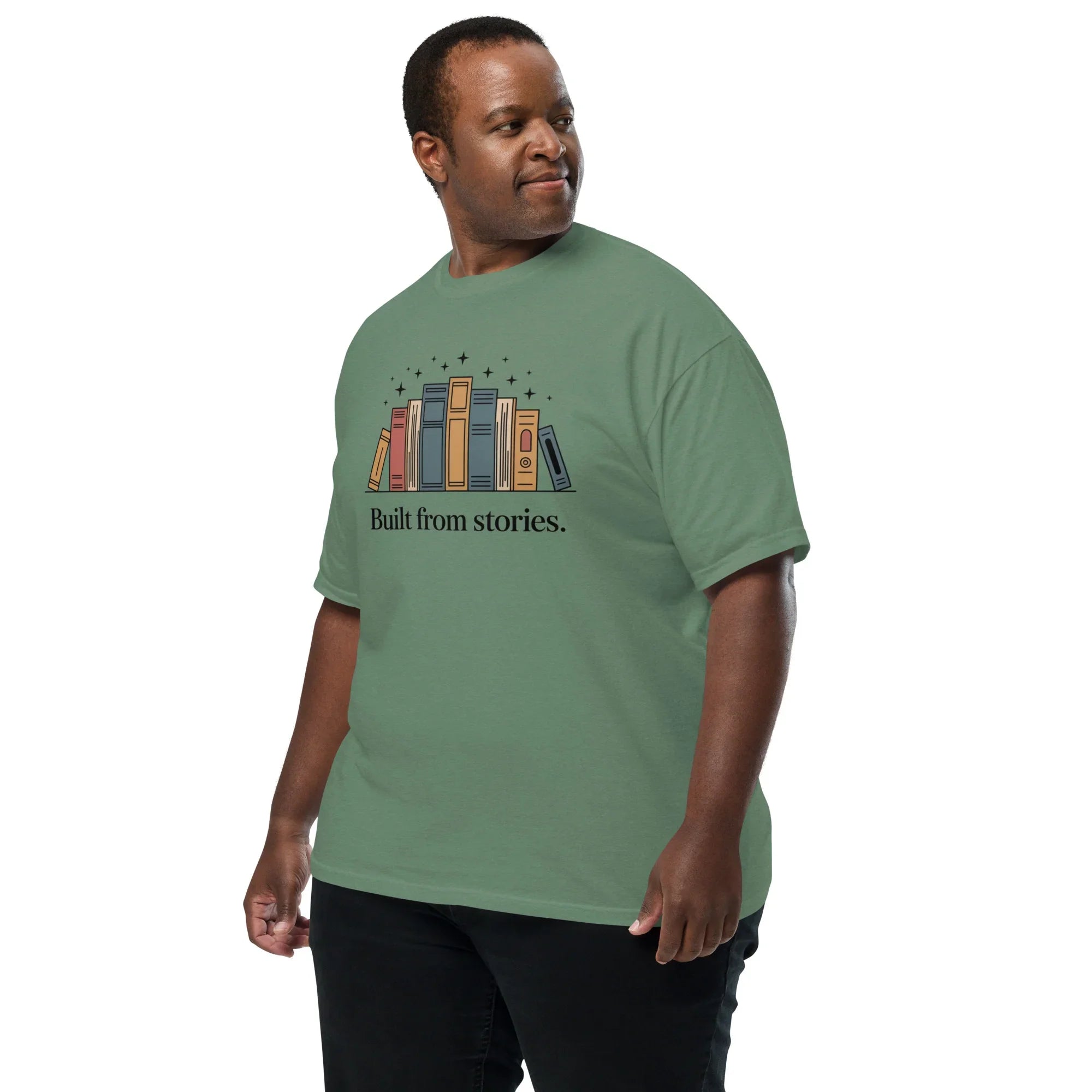 Built from Stories T-Shirt – Vintage Book Lover Tee - RaZits