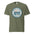 Mount Rainier National Park vintage badge t-shirt in Moss, front view