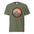 Arches National Park vintage badge t-shirt in Moss, front view