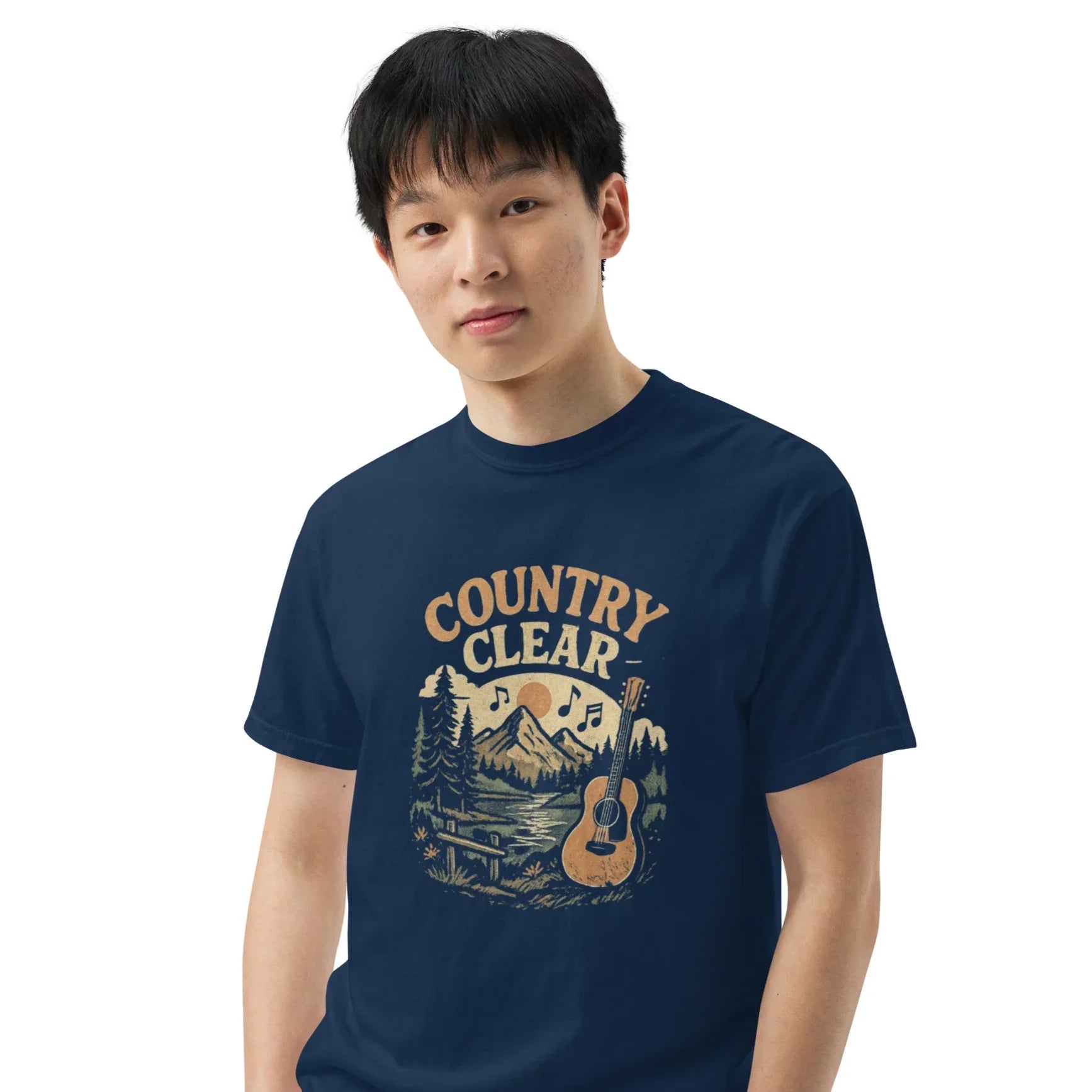 Country Clear Tee – Rustic Guitar Vibes - RaZits