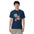 Picked & Peachy tee in Navy, front view showing the sunglasses peach design