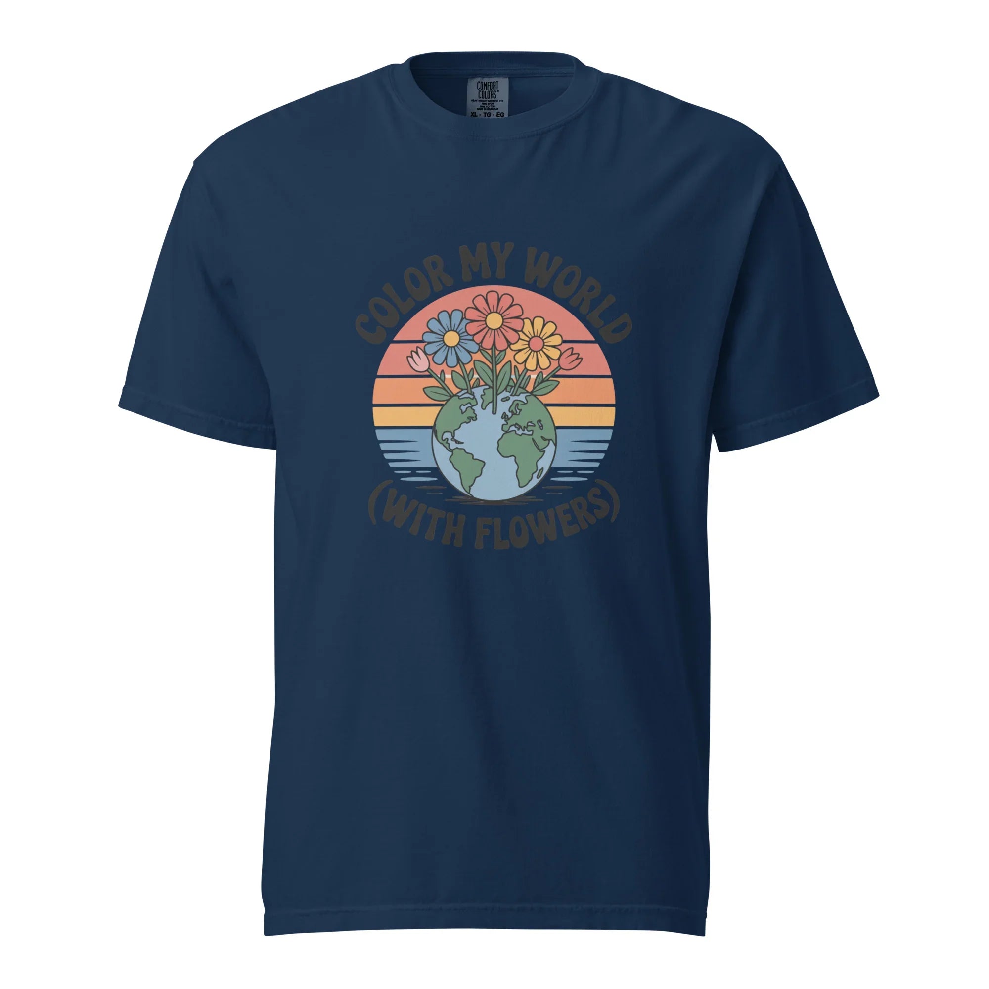 Color My World With Flowers Tee – Earth & Bloom Graphic - RaZits