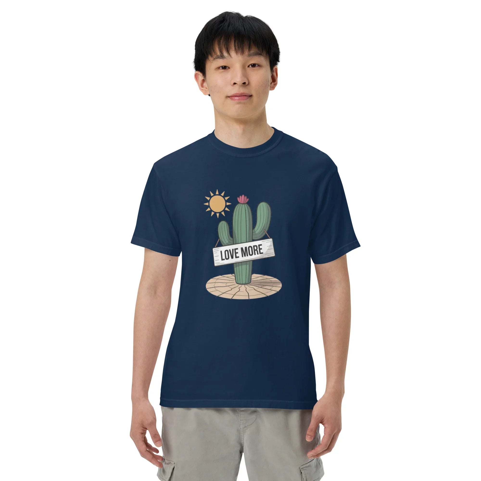 Love More Cactus Tee – Desert Signboard Illustration Tee - RaZits