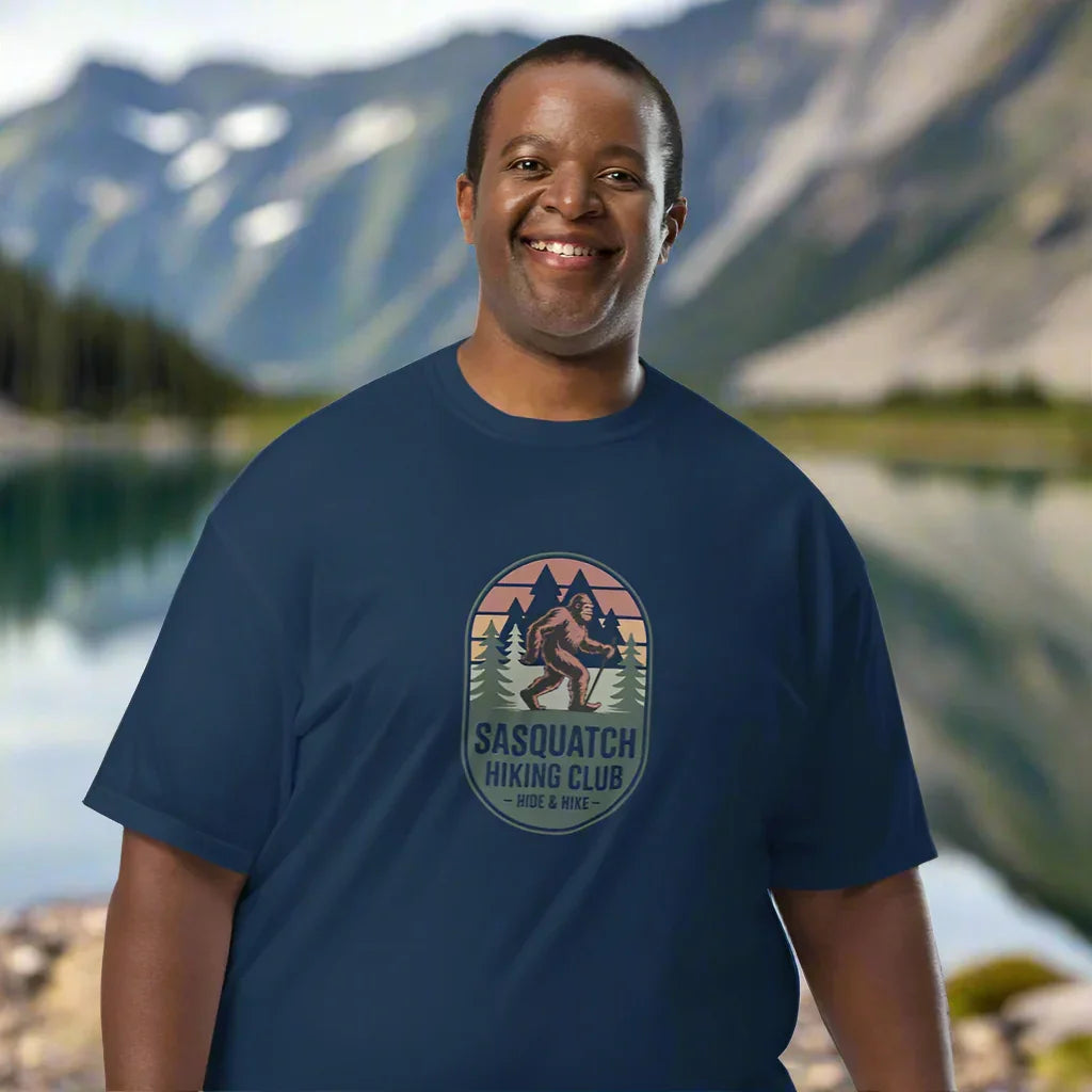 Sasquatch Hiking Club Tee – Hide & Hike Graphic Shirt - RaZits