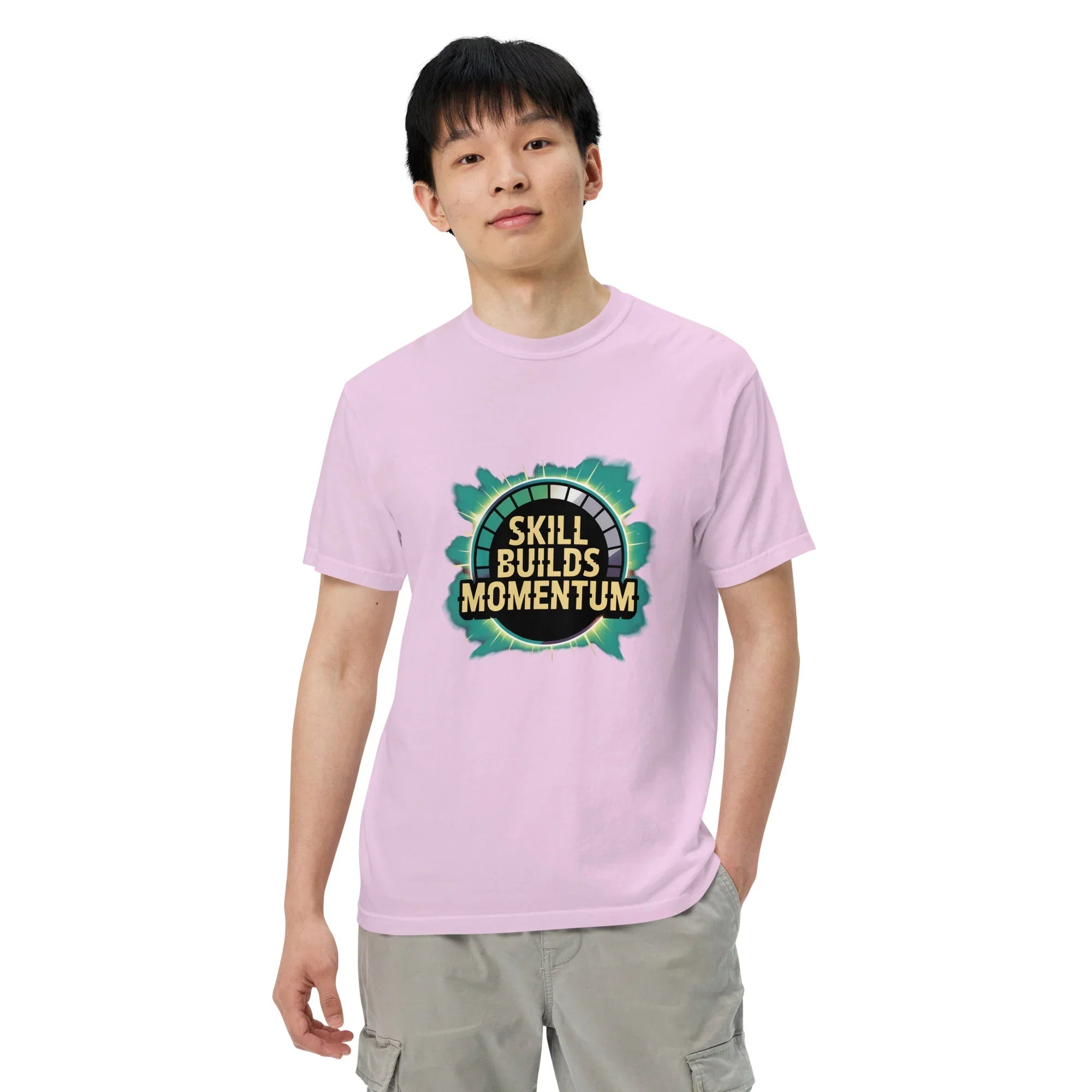 Skill Builds Momentum Fighting T-Shirt – Competitive 2D Fighter Apparel - RaZits