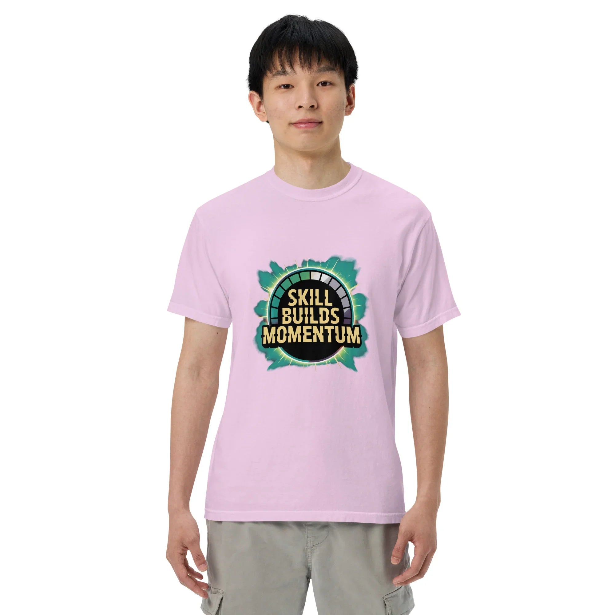 Skill Builds Momentum Fighting T-Shirt – Competitive 2D Fighter Apparel - RaZits