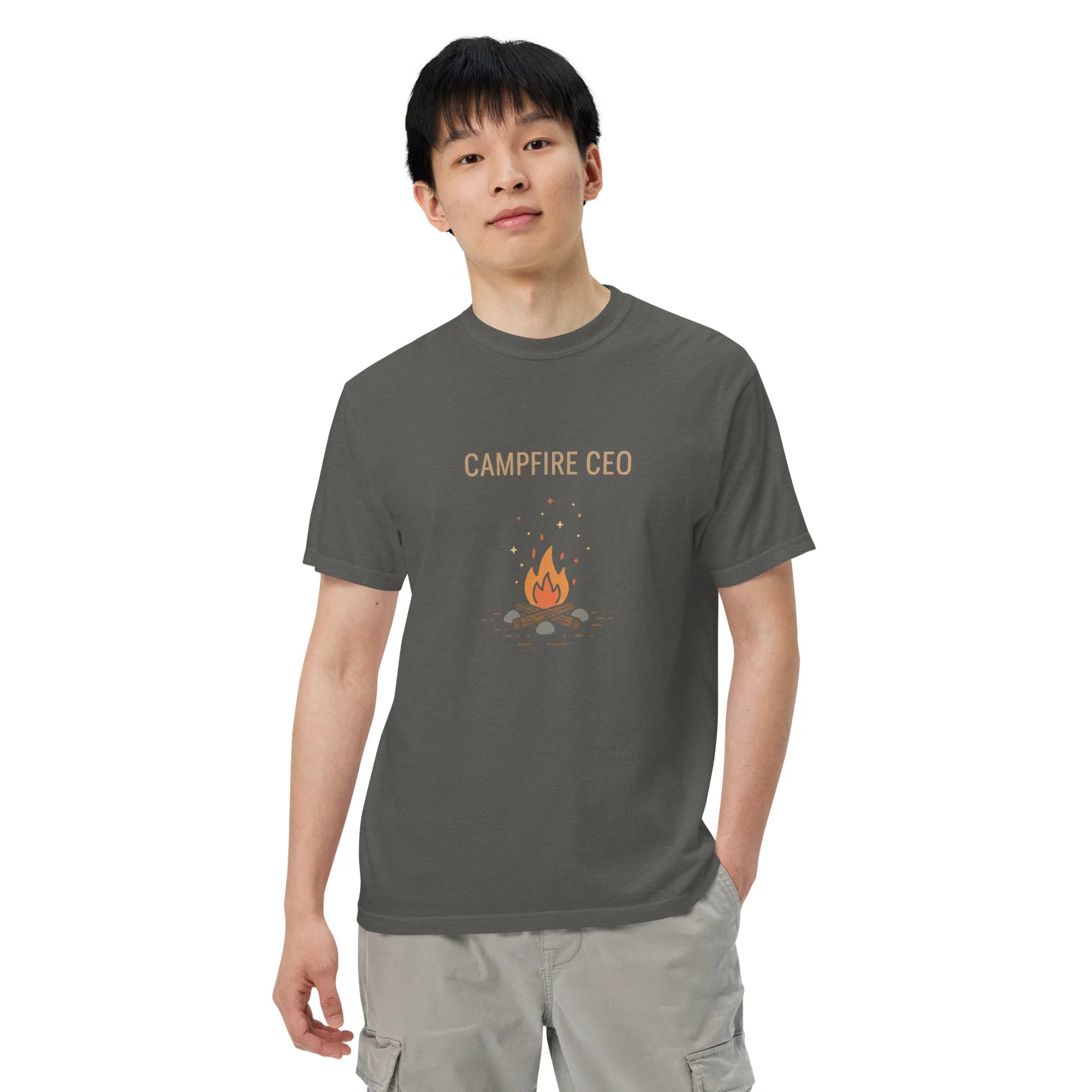 Campfire CEO Tee – Funny Fire Pit Graphic Shirt - RaZits