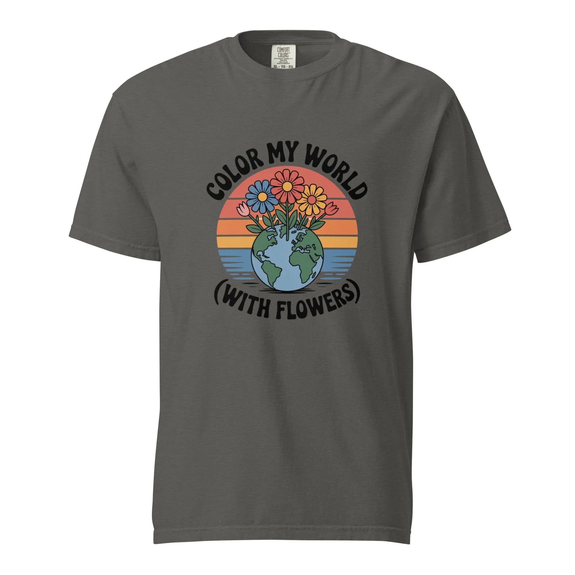 Color My World With Flowers Tee – Earth & Bloom Graphic - RaZits