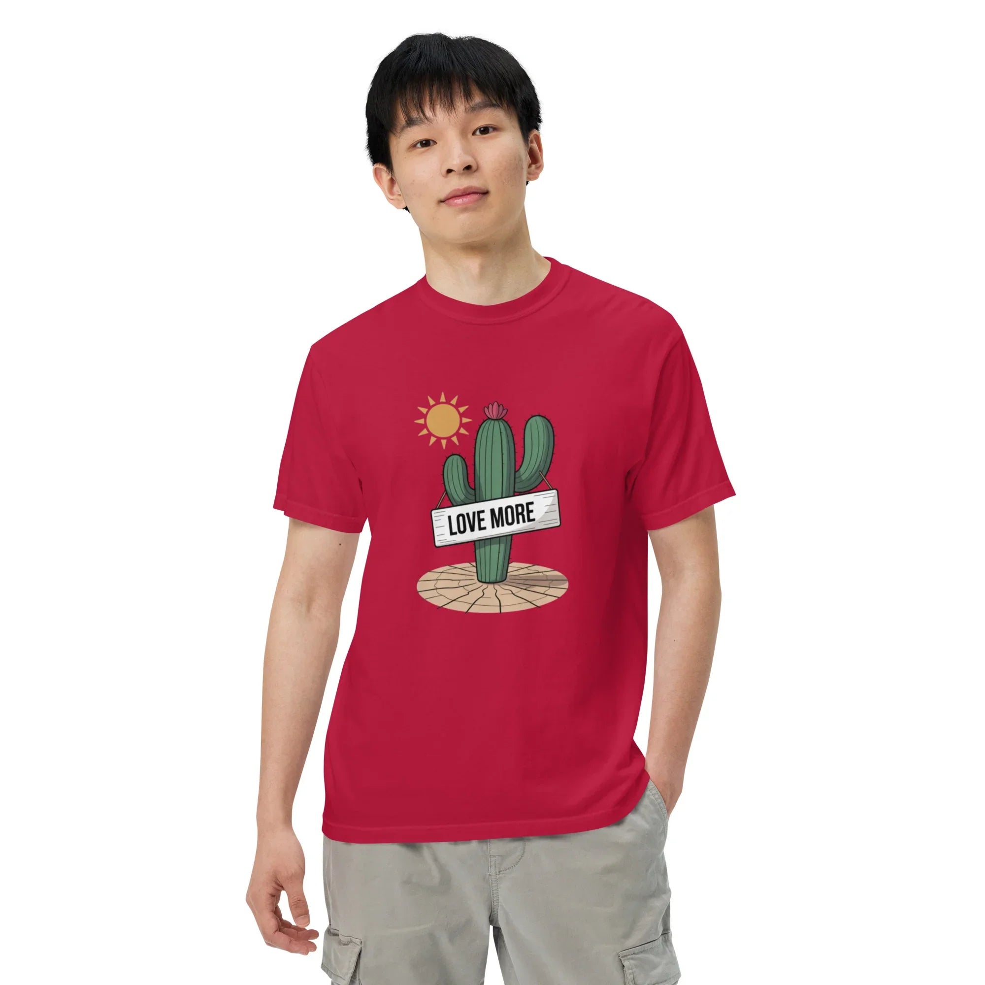 Love More Cactus Tee – Desert Signboard Illustration Tee - RaZits