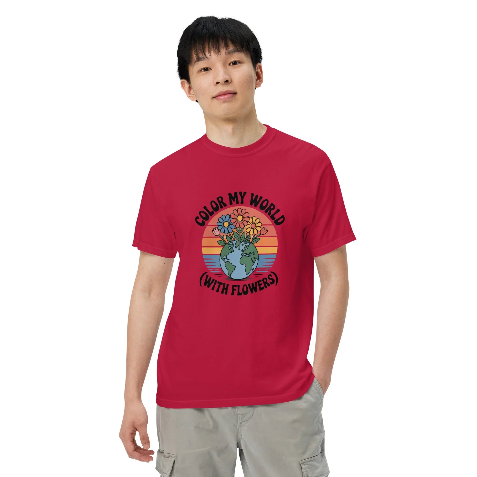 Color My World With Flowers Tee – Earth & Bloom Graphic - RaZits